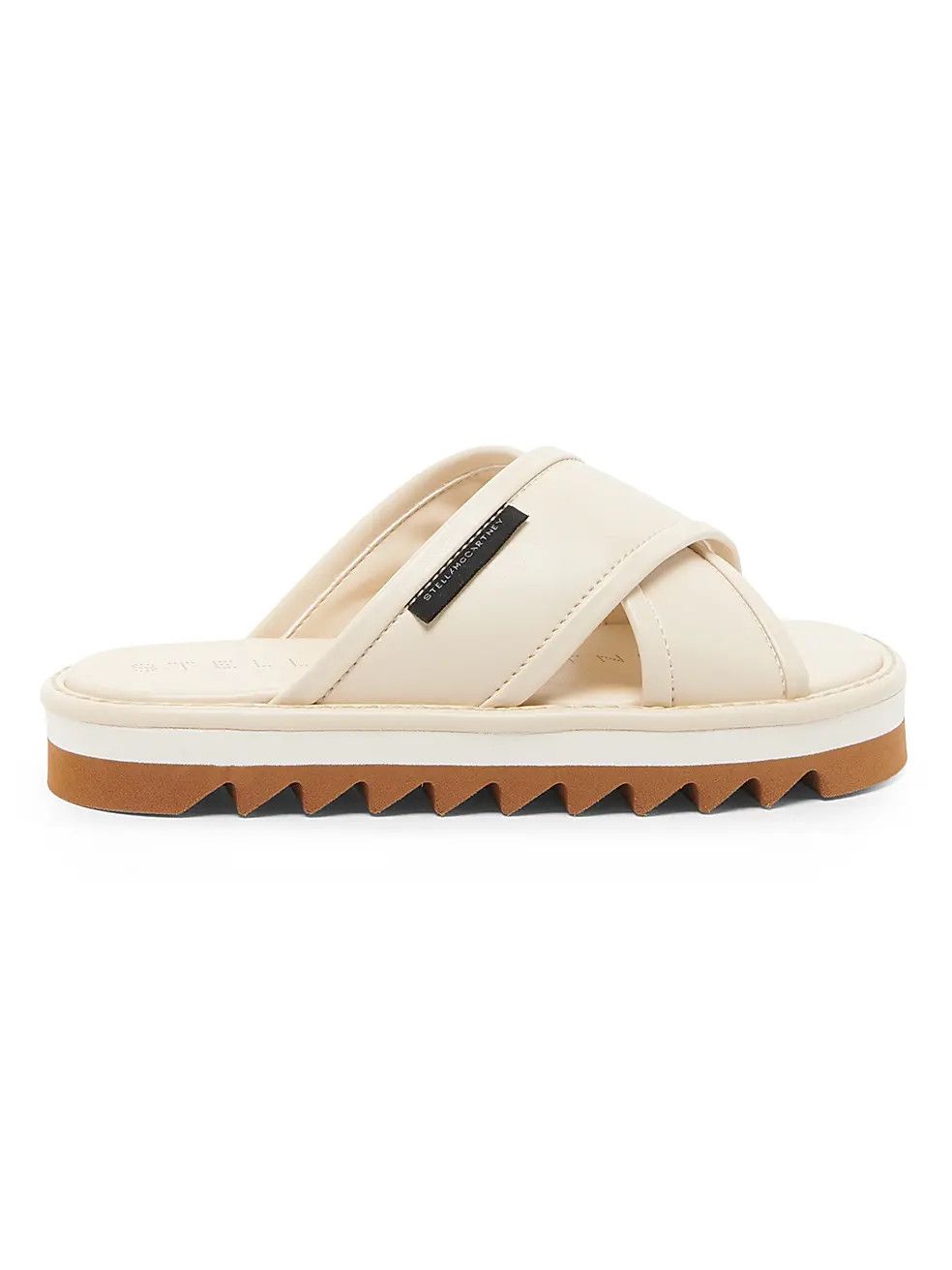 Stella McCartney os11x1225 Sneak-Elyse 50MM Platform Slides in Cream Size US 9 / IT 39 - 1 Thumbnail