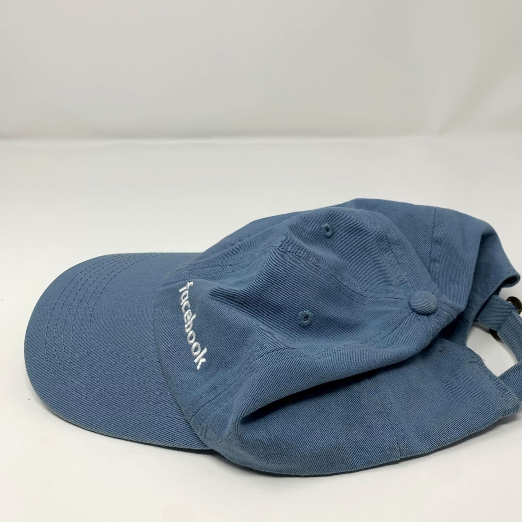 Vintage Quake City Caps Hat Blue Cotton One Size Mens Adjustable Strap Back Size ONE SIZE - 2 Thumbnail