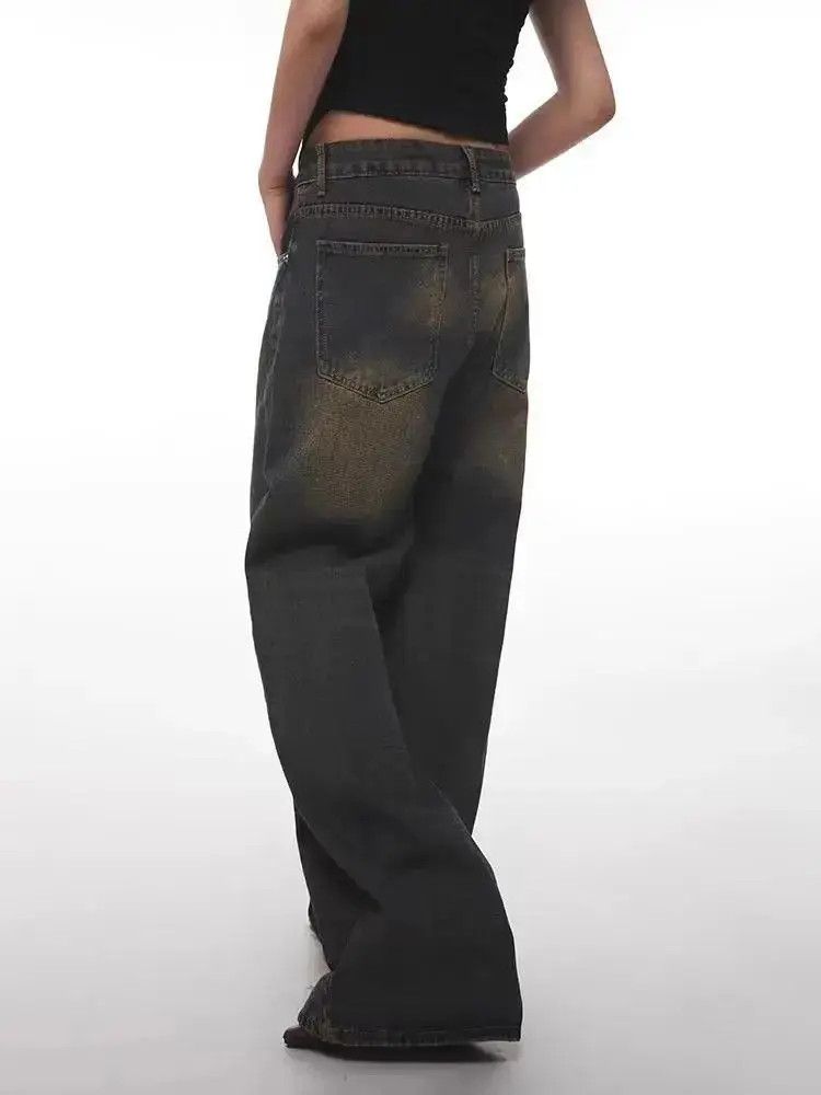 Japanese Brand Vintage washed high street Y2K baggy jeans Size US 32 / EU 48 - 2 Thumbnail