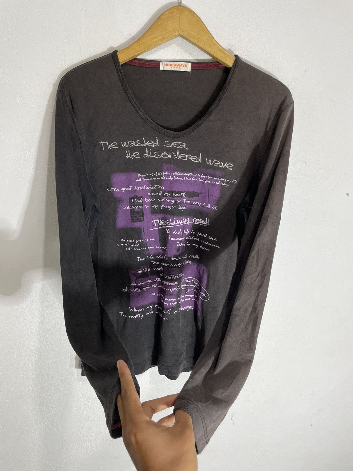 Nicole Club 2000s Nicole - Poem Longsleeve Faded style Size US M / EU 48-50 / 2 - 4 Thumbnail