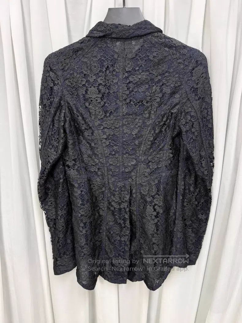 Comme des Garcons Comme Des Garcons Lace tailcoat with floral pattern and st Size S / US 4 / IT 40 - 9 Thumbnail