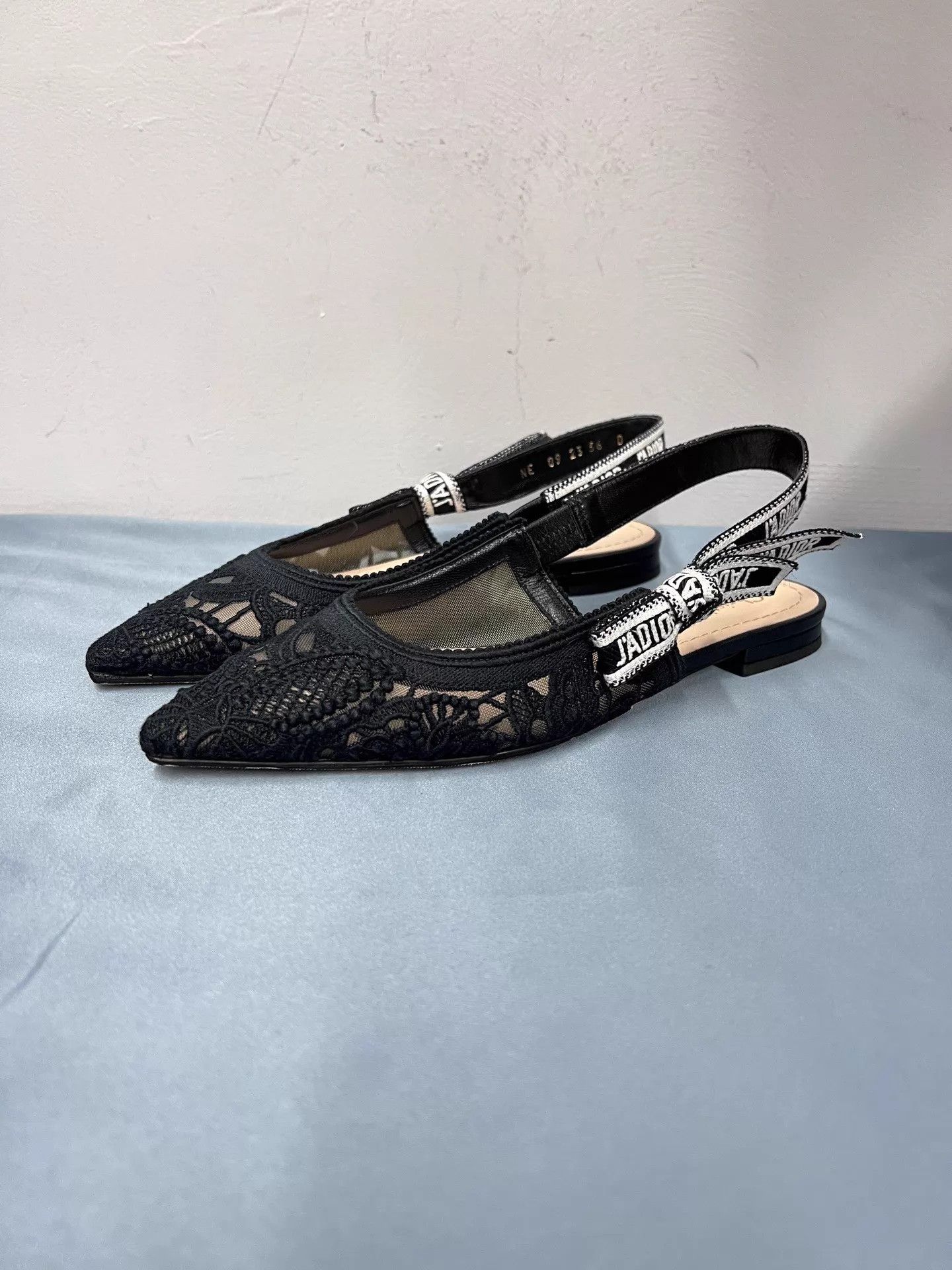Dior Dior J'Adior Embroidered Pointed Toe Flat 36 MINT Size US 5.5 / IT 35.5 - 1 Thumbnail
