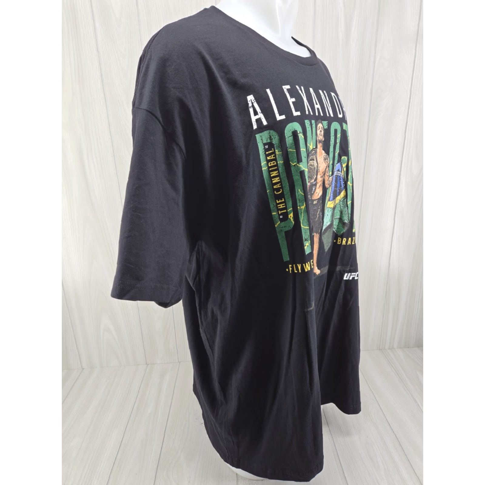 Vintage Alexandre Pantoja The Cannibal T-Shirt 4XL Black Unisex Adults Short Sleeve Round Neck Graphic Print 500 Level Gildan 5000 MMA Shirt Size US XXL / EU 58 / 5 - 6 Thumbnail