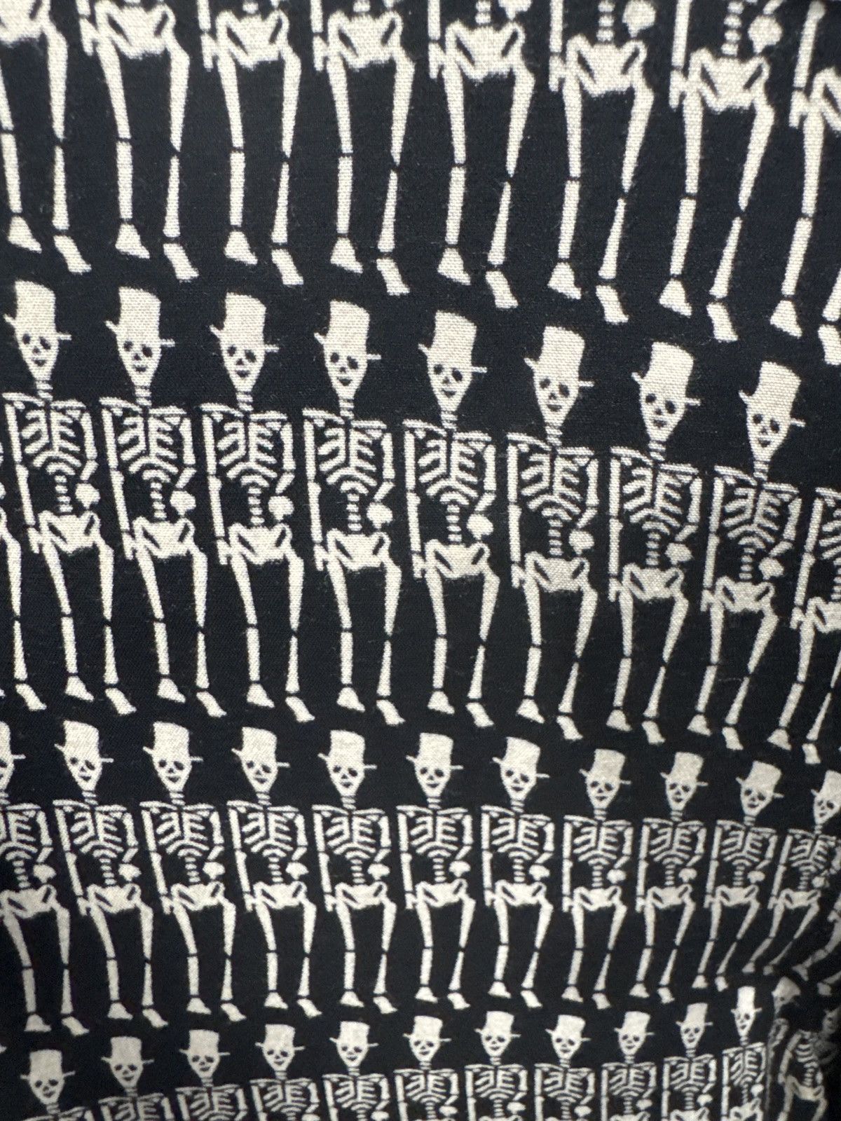 Saint Laurent Paris SKP Skeleton Viscose Shirt Size US M / EU 48-50 / 2 - 4 Thumbnail