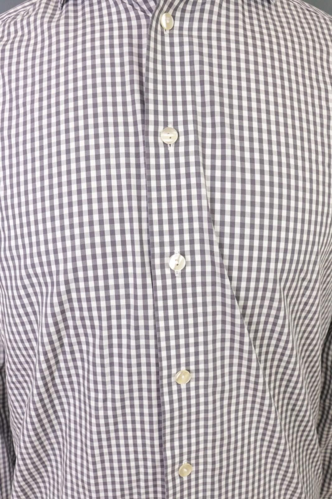 Eton Eton Contemporary Gray Check Button Shirt Size 40/15 3/4 Size US M / EU 48-50 / 2 - 4 Thumbnail