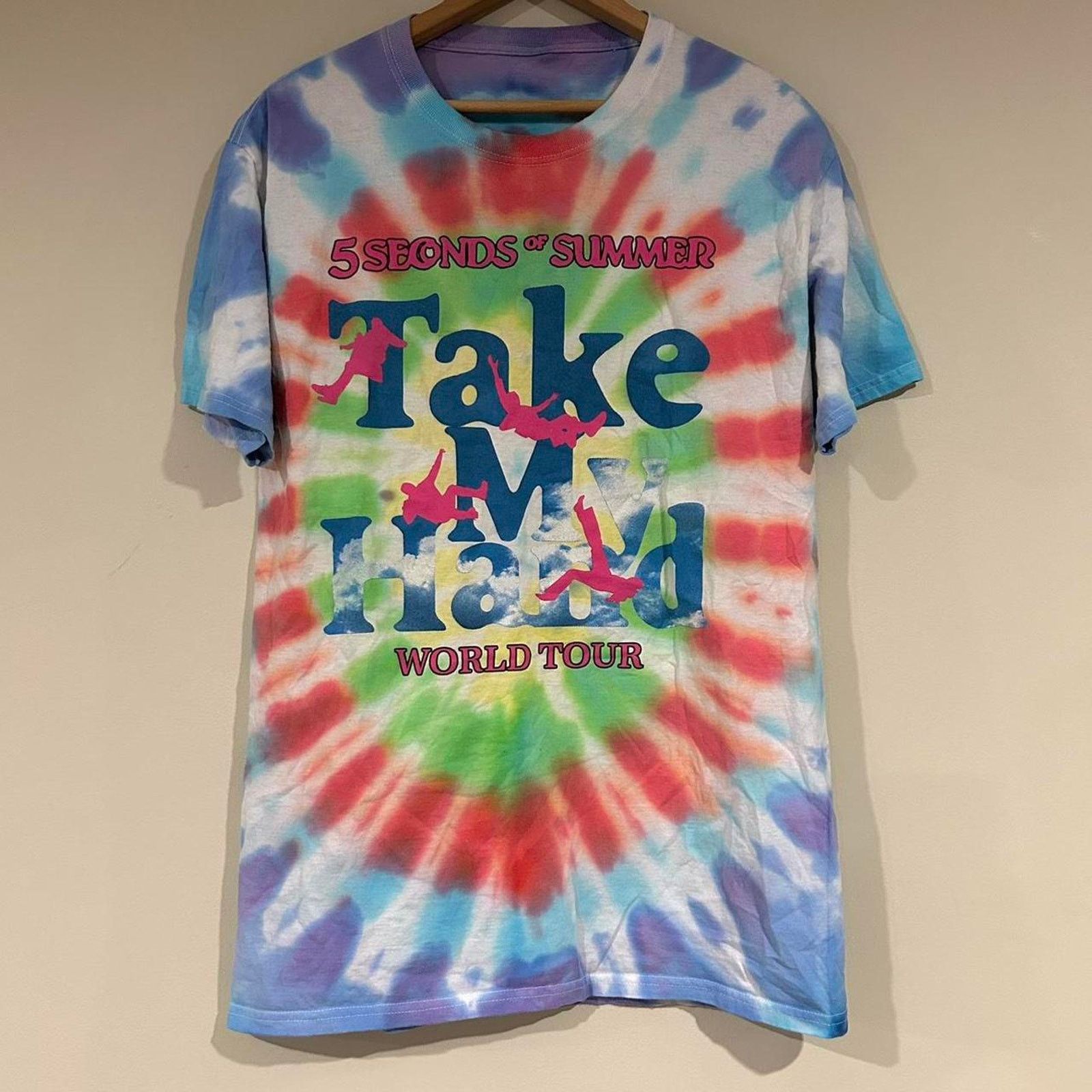 Other 5 Seconds Of Summer Take My Hand Tie Dye Tee Shirt Size M / US 6-8 / IT 42-44 - 1 Thumbnail