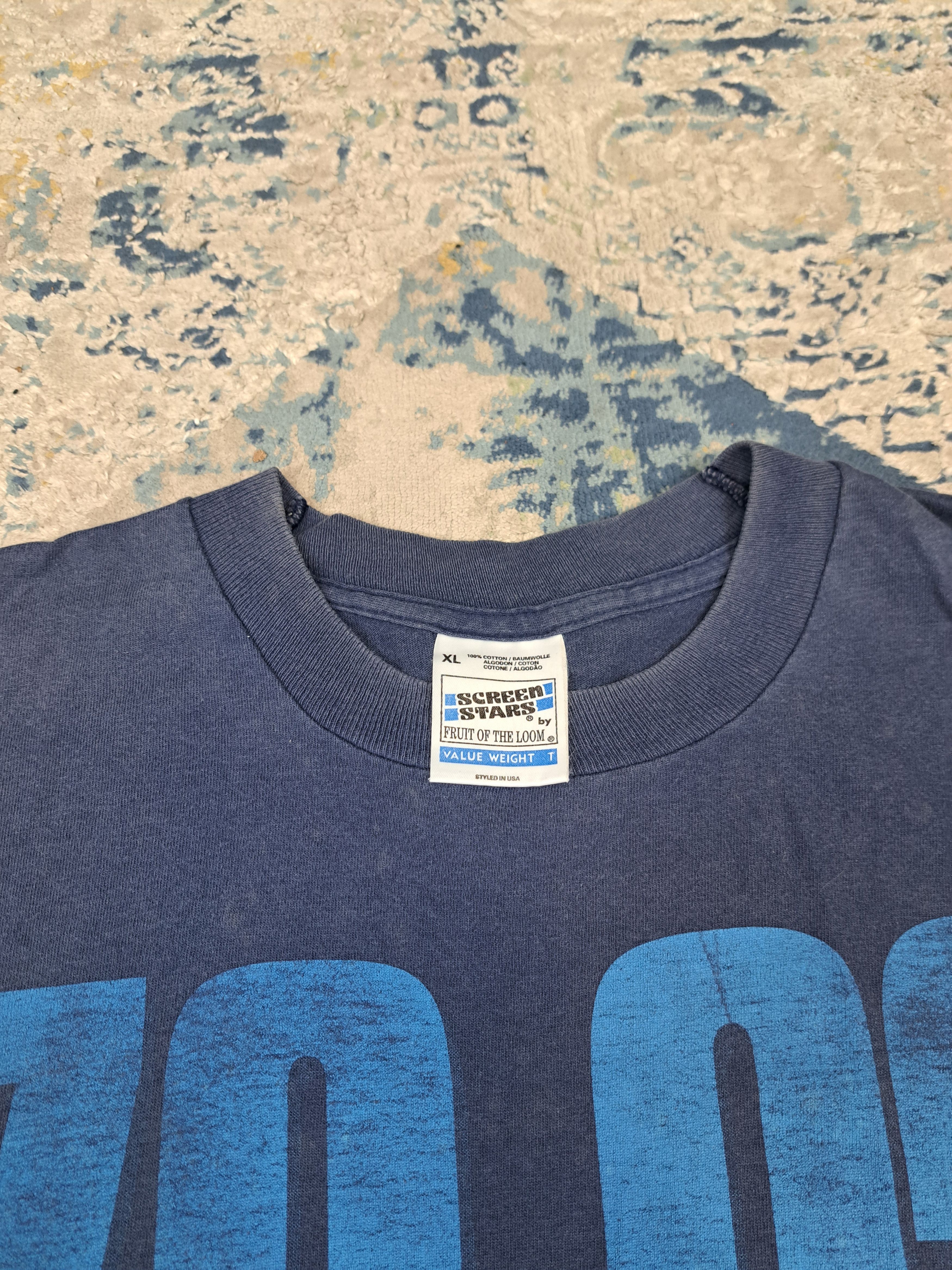 Vintage VTG 90s Screen Stars Single Stitch "Radio S" Distressed Tee Size US XL / EU 56 / 4 - 4 Thumbnail
