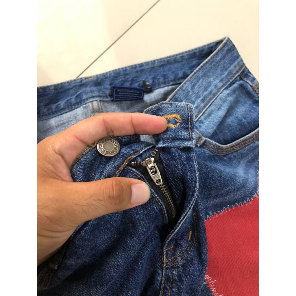 Beauty Beast × Hysteric Glamour distressed japanese denim reworked sashiko Size US 31 - 3 Thumbnail