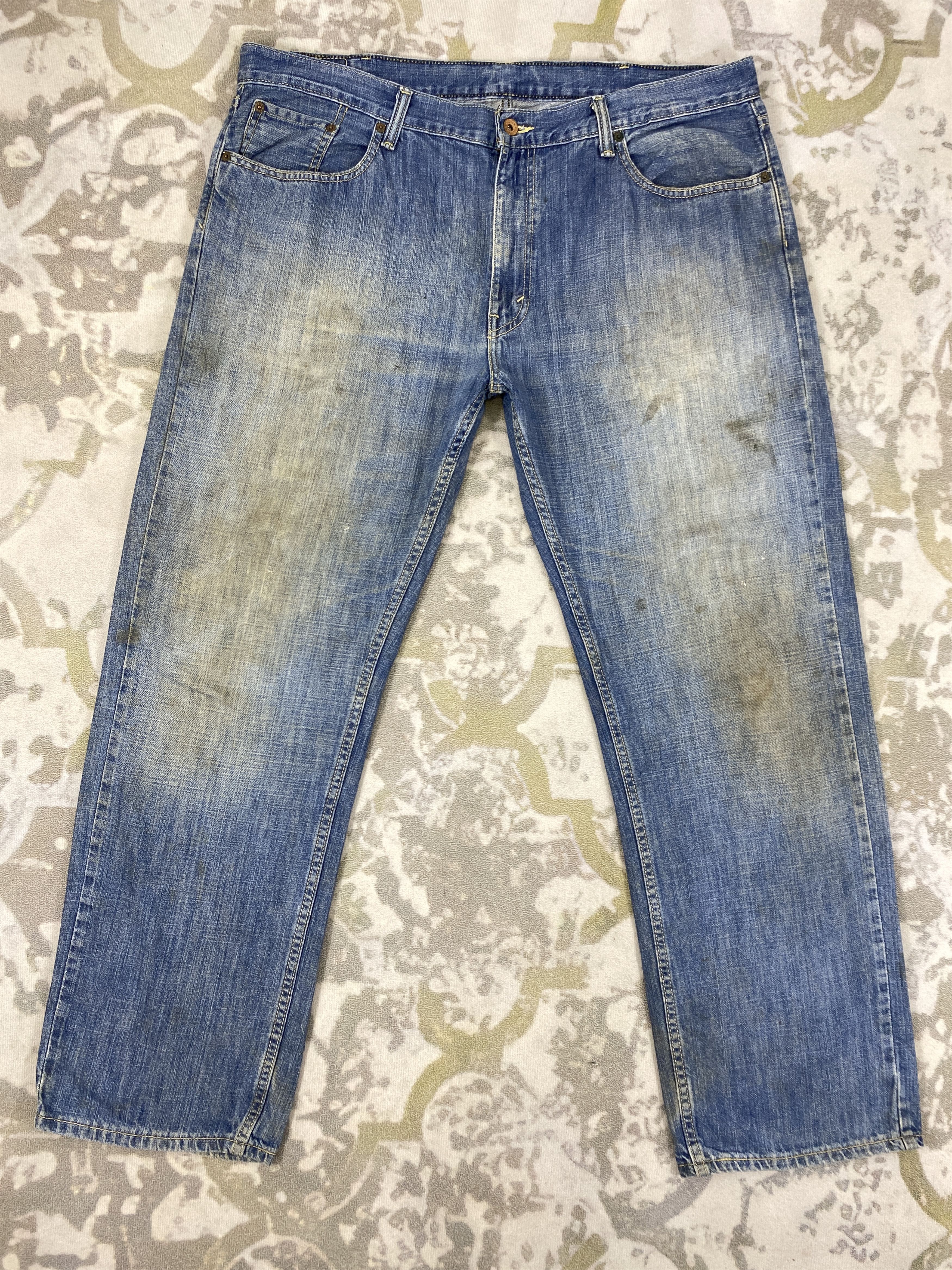 image of Distressed Denim x Levis Distressed Blue Vintage Levi's 559 41X31.5 Denim -Jn1444 in Blue Distresse