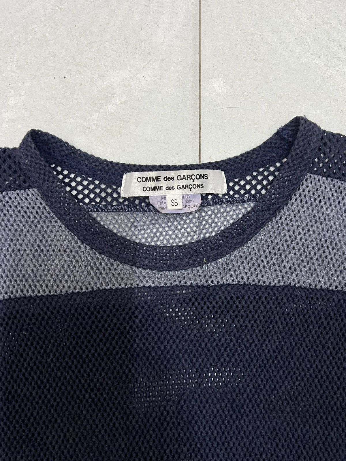 Comme des Garcons COMME DES GARCONS see-through stripe tee Size US S / EU 44-46 / 1 - 4 Thumbnail