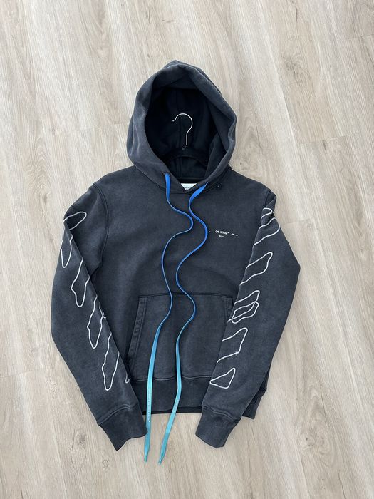 Off white black abstract best sale arrows hoodie