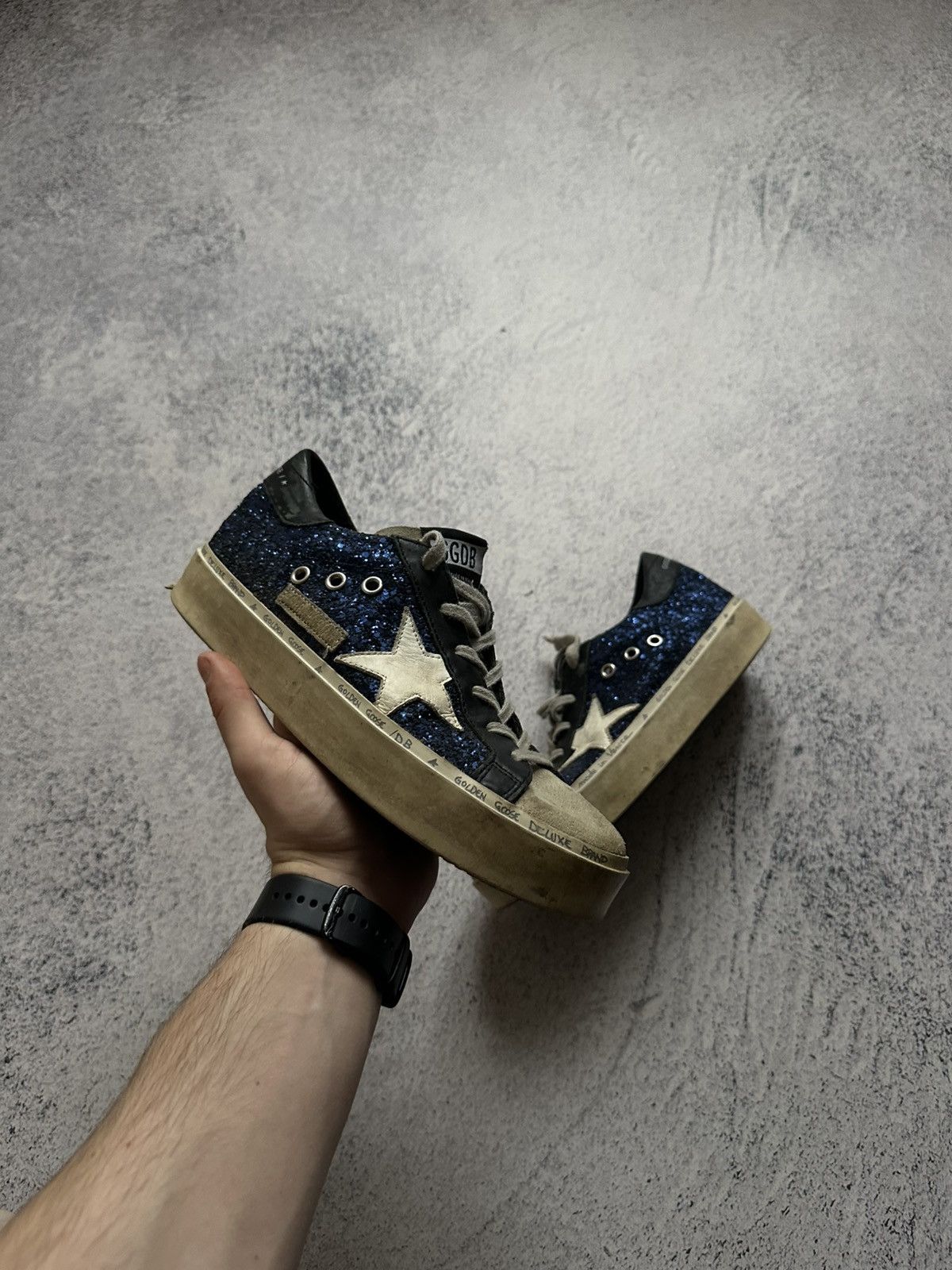 Golden Goose Golden Goose Glitter Colorblock Pattern Sneakers Size US 8 / IT 38 - 4 Thumbnail