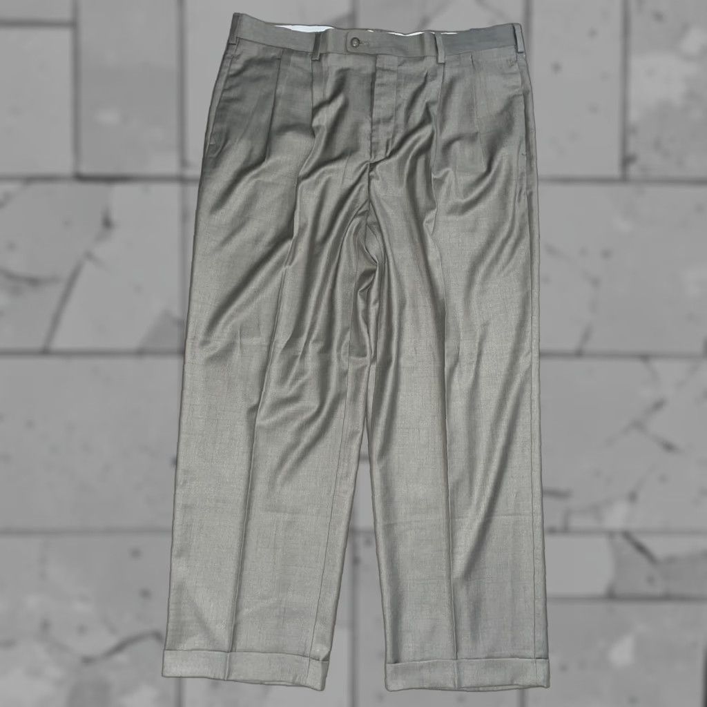 Perry Ellis Perry Ellis Pants Mens 40x30 Beige Khaki Dress Pants NWT Regular Size 40 Inseam 30 Mens Size US 40 / EU 56 - 1 Thumbnail