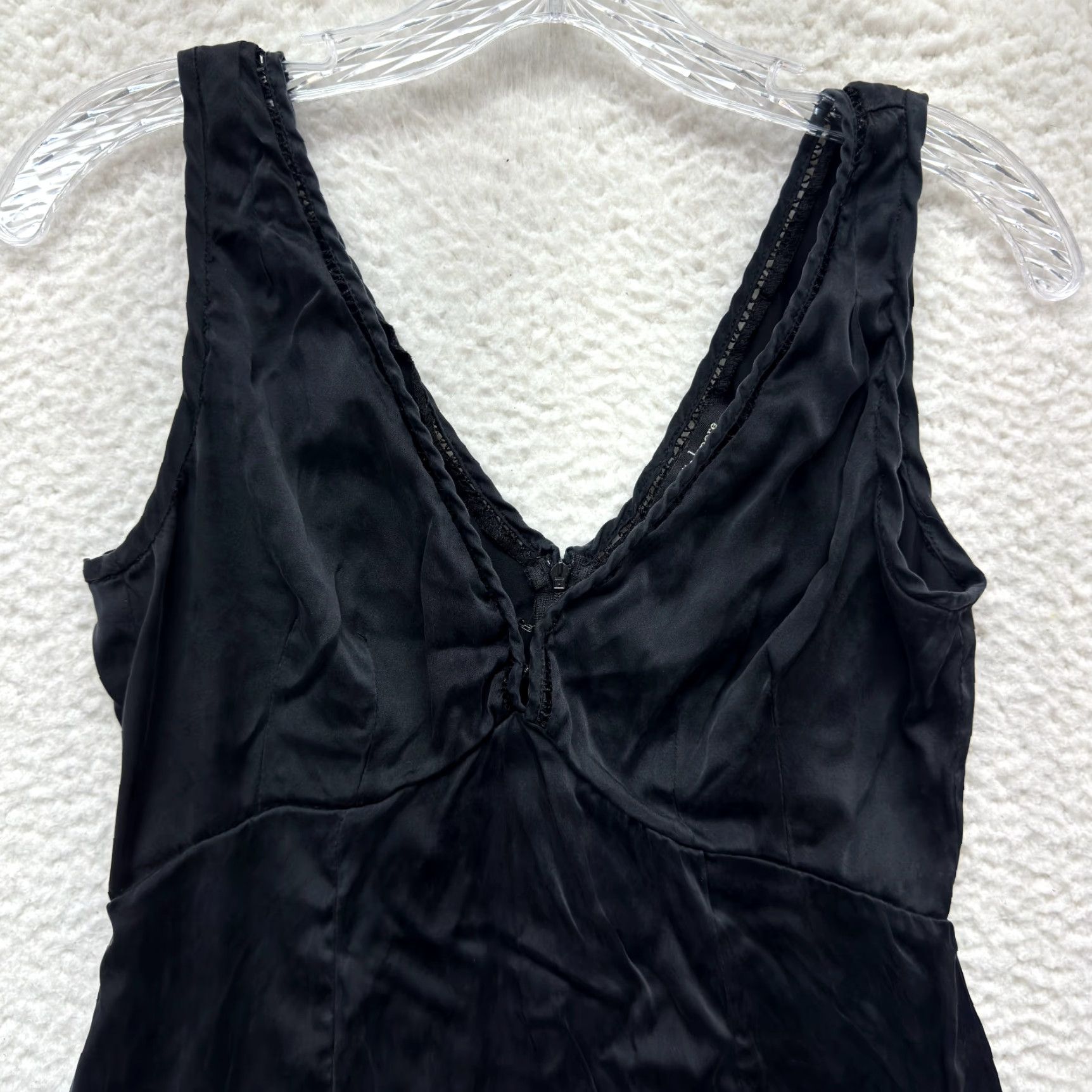 Nanette Lepore VINTAGE Nanette Lepore Silk Top Shirt Black 6 Nanette Lepore Womens Small Medium Grunge Whimsigoth Y2K Fairy Size M / US 6-8 / IT 42-44 - 3 Thumbnail