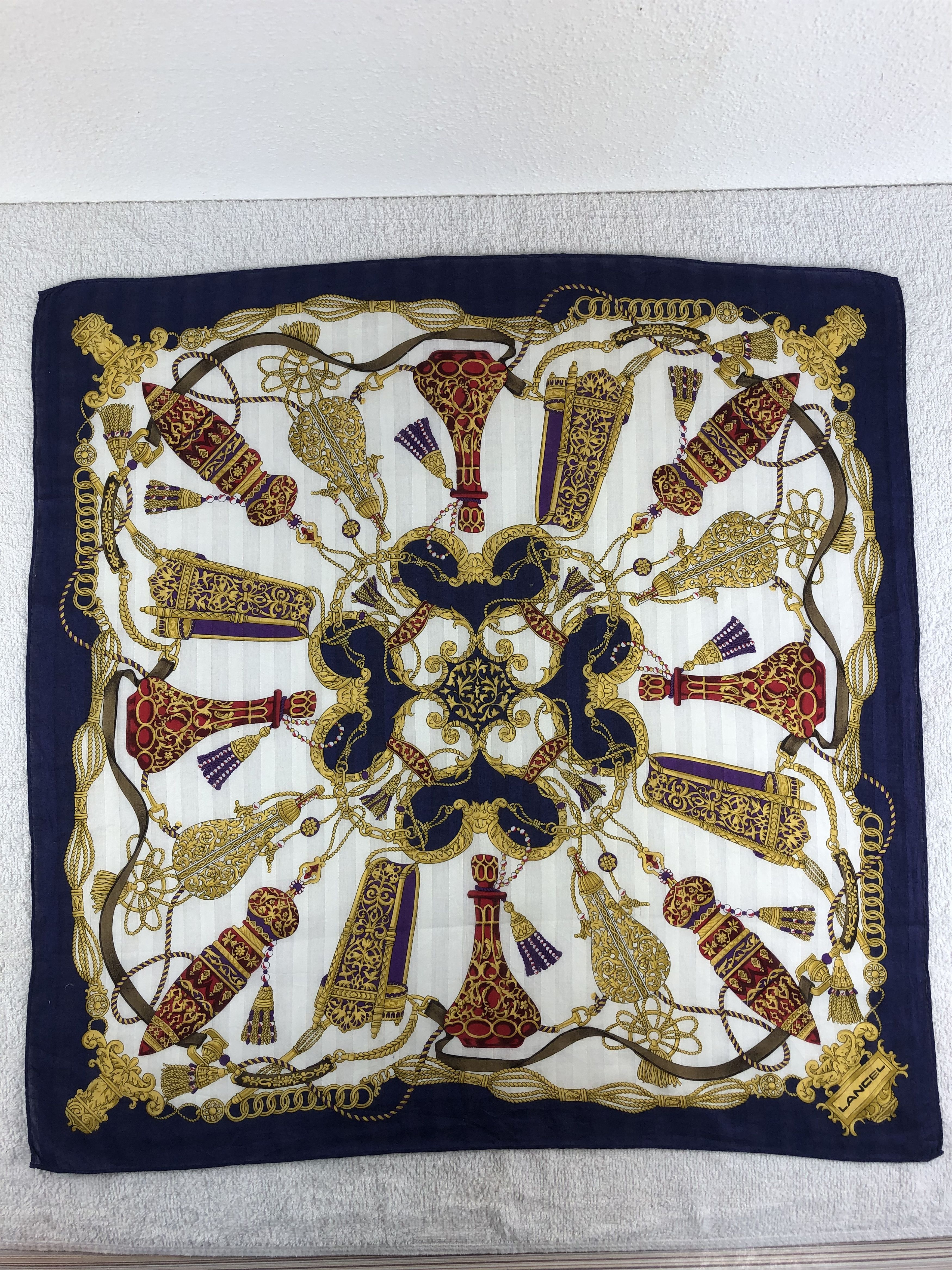 Lancel Lancel Handkerchief / Bandana / Neckerchief C326 Size ONE SIZE - 3 Thumbnail