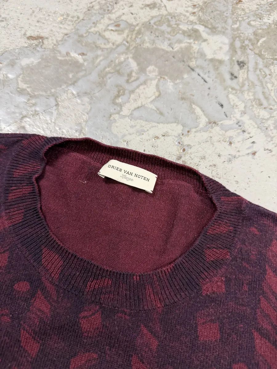 Dries Van Noten Dries Van Noten Red Bordeaux Contemporary Sweater Size US M / EU 48-50 / 2 - 6 Thumbnail