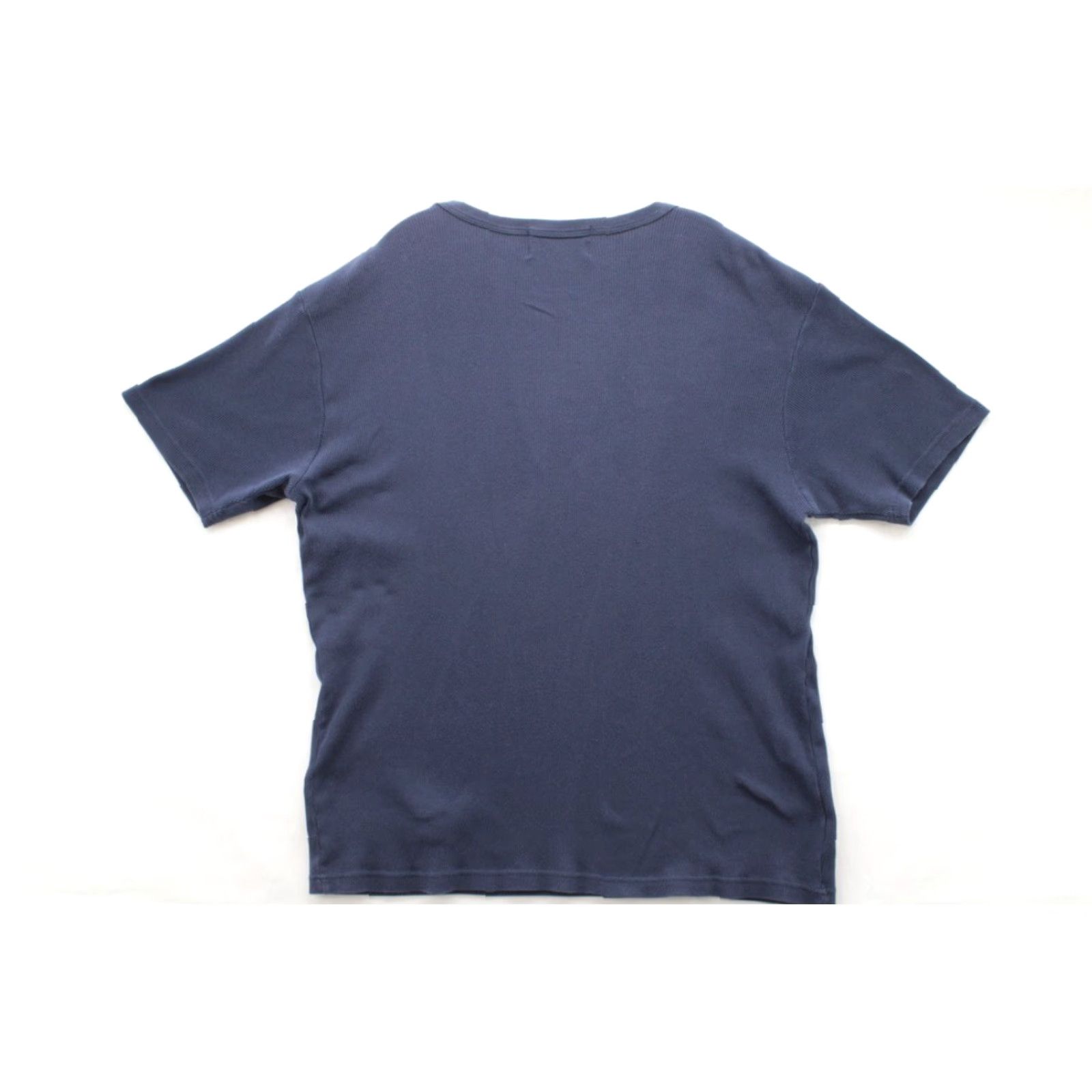 Ralph Lauren VINTAGE Ralph Lauren Polo Sport T-Shirt Men XL Blue Cotton Waffle Knit Preppy USA 90s Mens XL Blue Polo Shirt Size US XL / EU 56 / 4 - 3 Thumbnail