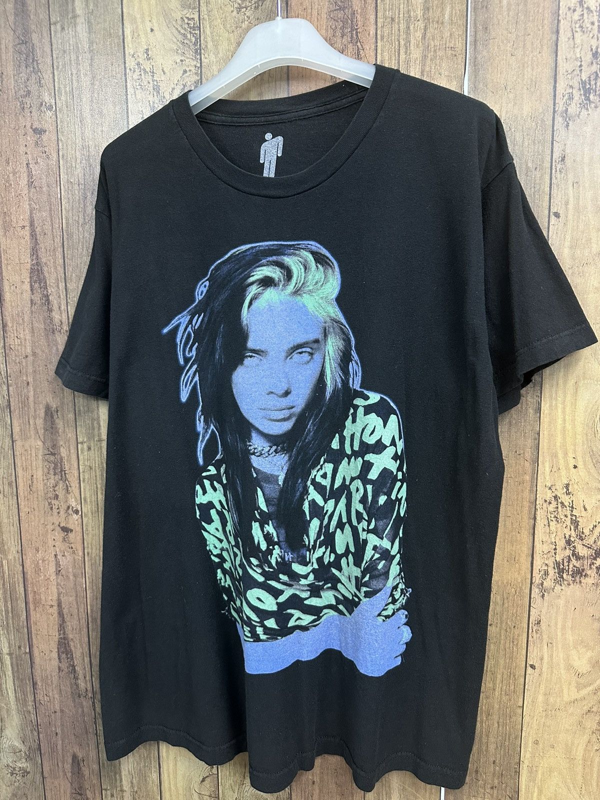 Band Tees Billie Eilish Promo Tshirt A552 Size US XL / EU 56 / 4 - 2 Thumbnail