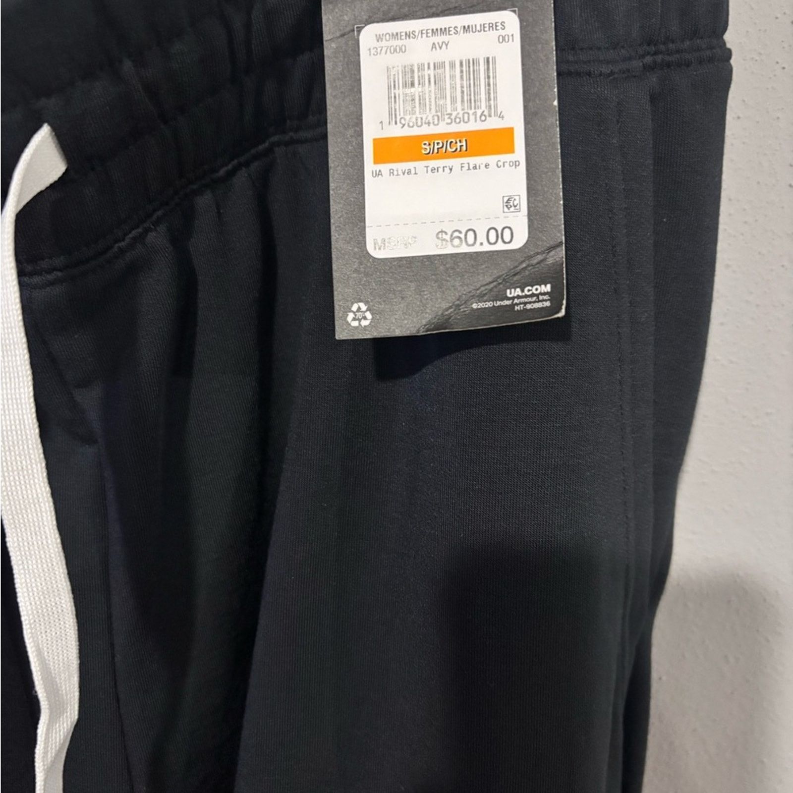 Under Armour Under Armour Black Flare Crop Pants Small Loose Fit Size 28" / US 6 / IT 42 - 2 Thumbnail
