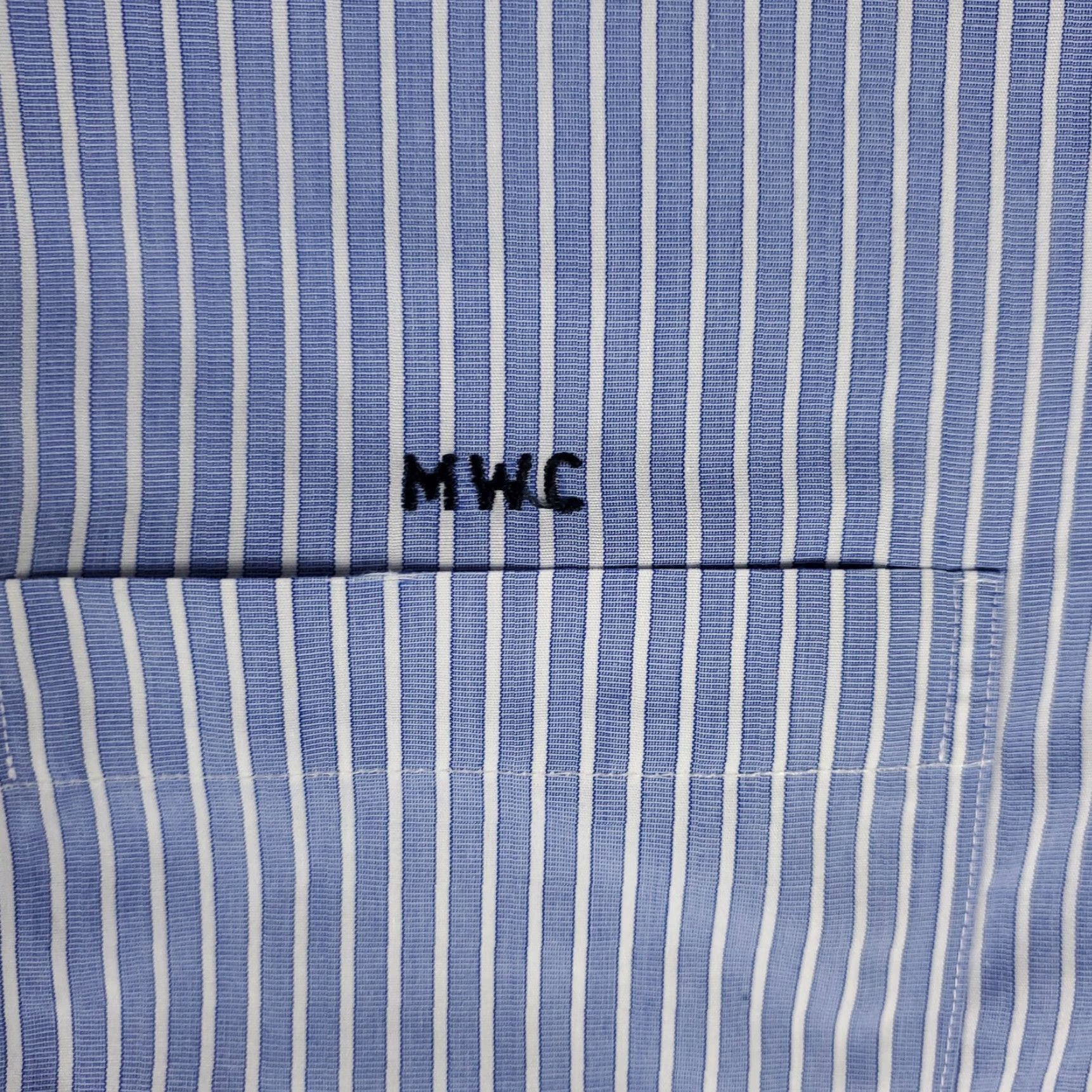 Brooks Brothers Brooks Brothers Dress Shirt Mens Size 17 Blue Striped Long Sleeve Button Up Classic Modern Size 46R - 3 Thumbnail