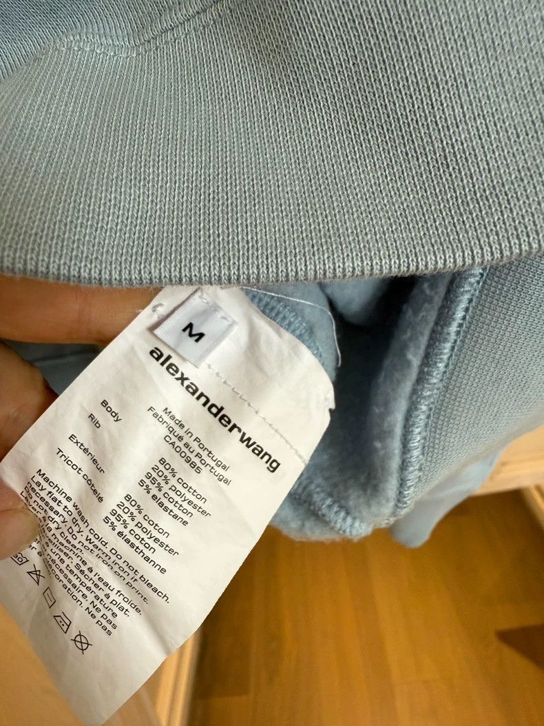 Alexander Wang Alexander Wang Blue Logo Hoodie- Size M / US 6-8 / IT 42-44 - 3 Thumbnail