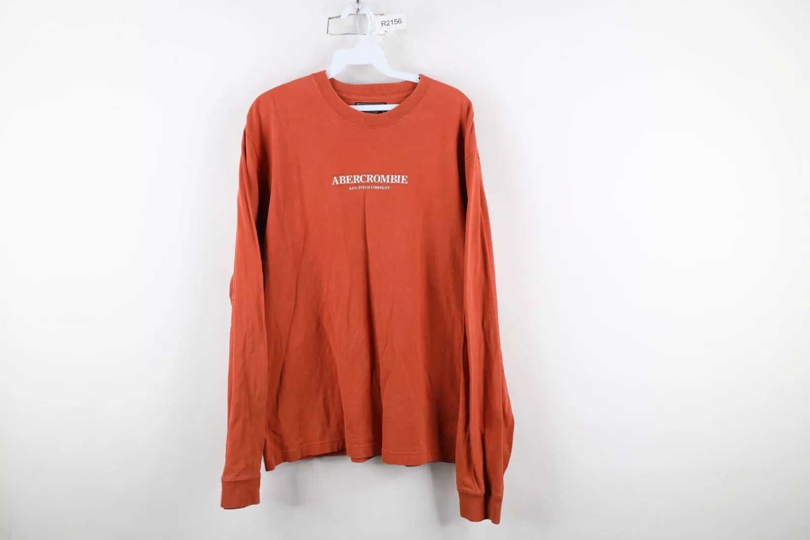 Abercrombie & Fitch × Vintage Vintage 90s Abercrombie & Fitch Long Sleeve T-Shirt Orange Size US L / EU 52-54 / 3 - 1 Thumbnail