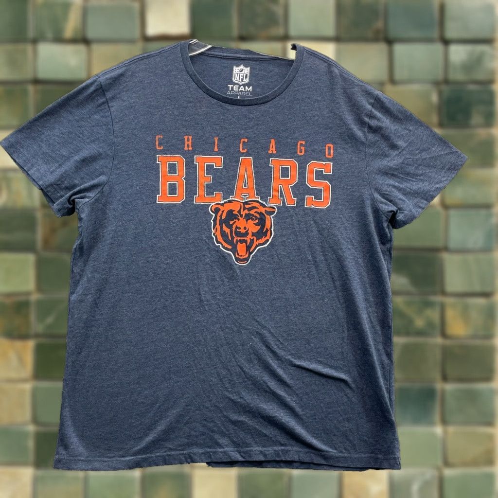 NFL NFL Chicago Bears T-Shirt Mens Large Blue Retro Y2K Football Training Sportswear Shirt Size US L / EU 52-54 / 3 - 1 Thumbnail