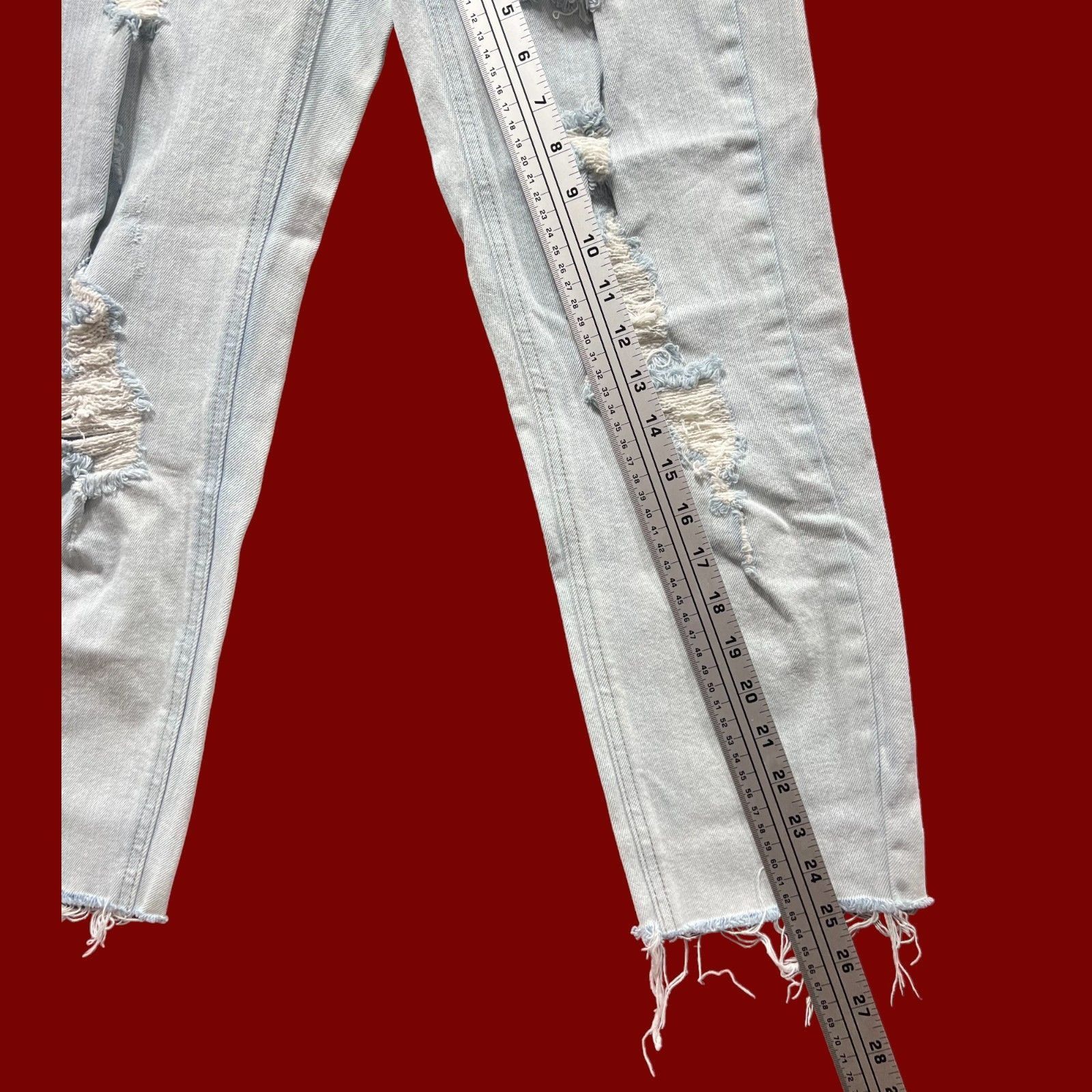 Other Wild Fable - Women's High-Rise Skinny Jeans Distressed - Lig Size 24" / US 00 / IT 34 - 6 Thumbnail