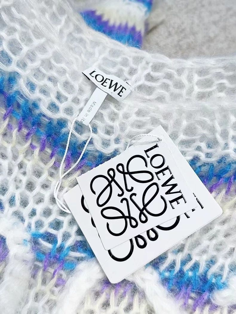 Loewe LOEWE Classic Ma Hai Mao colored striped knit top Size S / US 4 / IT 40 - 3 Thumbnail