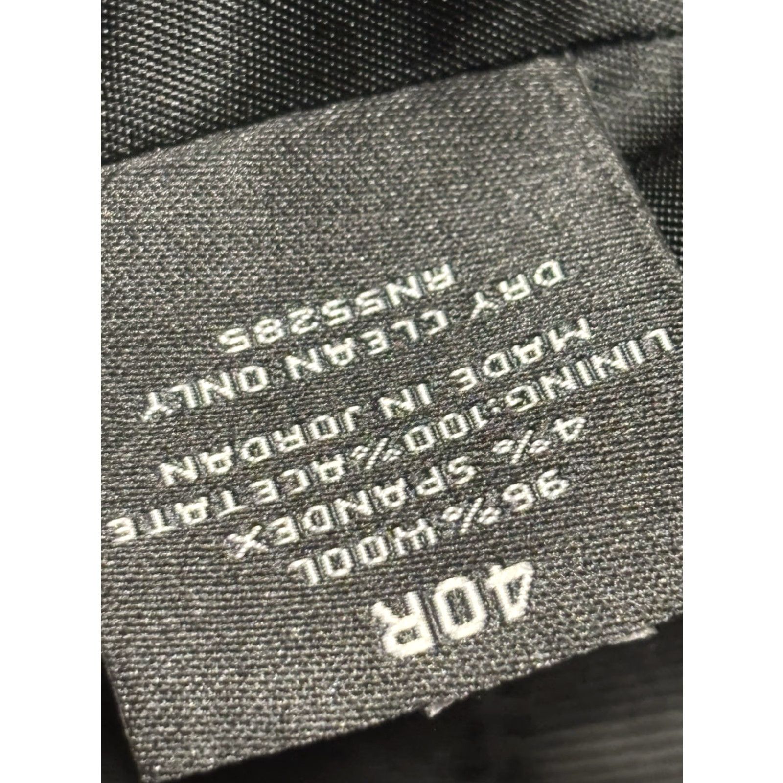 Express EXPRESS Black Blazer Jacket 40R Mens Classic Wool Solid Business Career Size 40R - 7 Thumbnail
