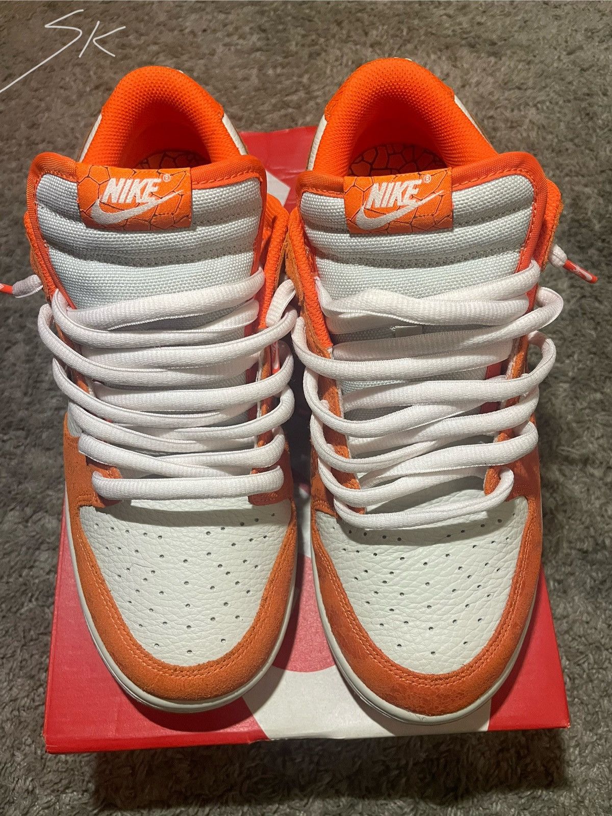 Nike Nike Dunk Low Cracked Orange Size US 10 / IT 40 - 6 Thumbnail