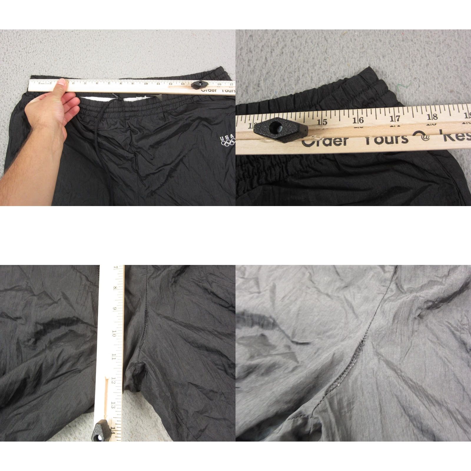 Vintage VINTAGE J. C. Penney Track Pants Mens Medium Black Nylon Joggers 90s Jeans? (Note: Original lacks jeans; adjusted to maintain original words only) Size US 31 - 8 Thumbnail