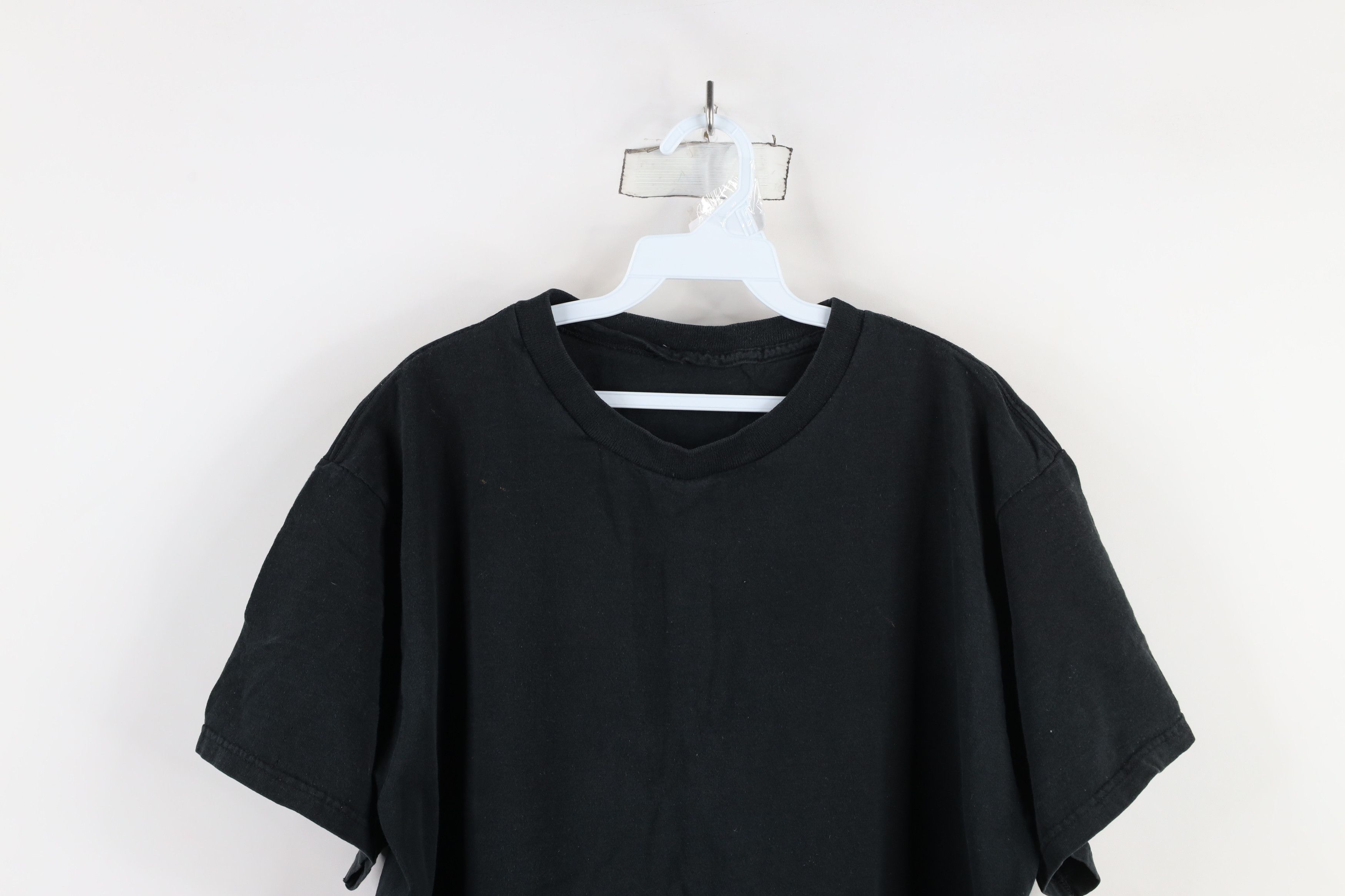 Vintage Vintage 90s Streetwear Short Sleeve T-Shirt Black Cotton Size US XL / EU 56 / 4 - 2 Thumbnail
