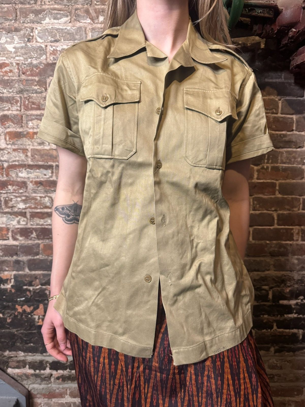 Other 1956 Dated Tan American Short Sleeve Officers Shirt Size US M / EU 48-50 / 2 - 2 Thumbnail