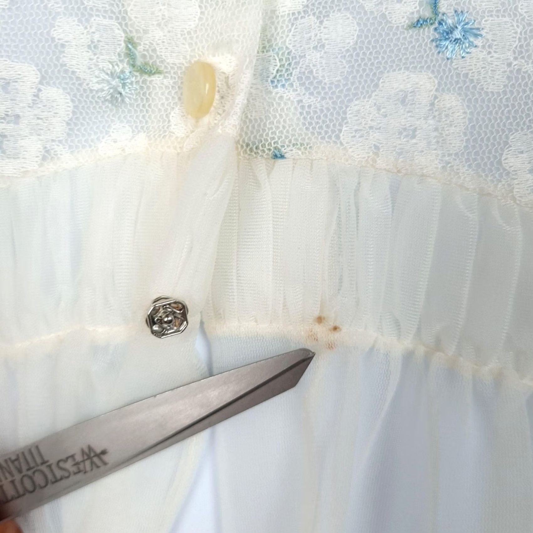 Vintage VINTAGE Miss Elaine White Chemise Robe & Gown Set Womens M Size ONE SIZE - 5 Thumbnail