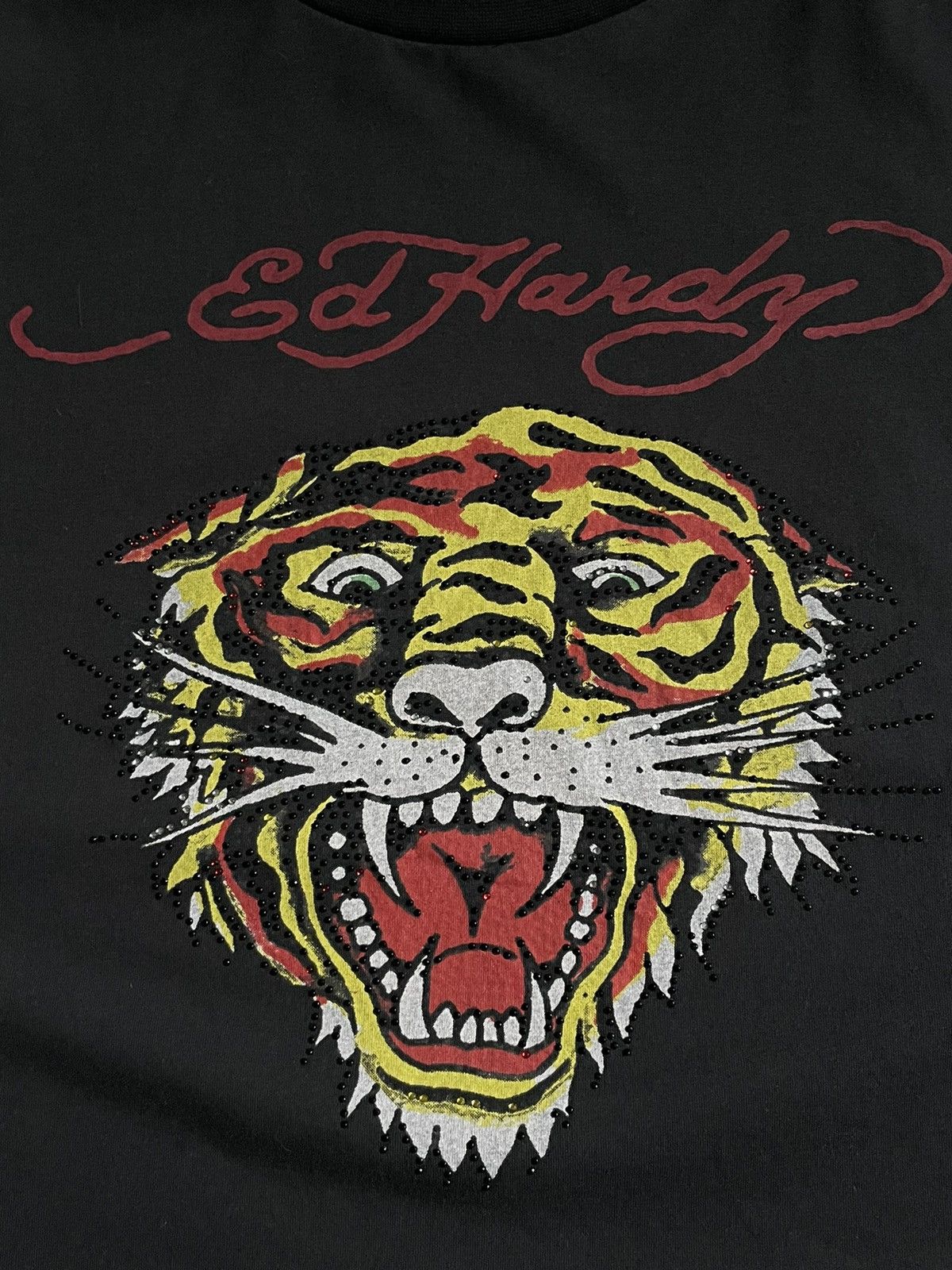 Ed Hardy Vintage Ed Hardy Tiger T-Shirt Y2K Black Size US L / EU 52-54 / 3 - 3 Thumbnail
