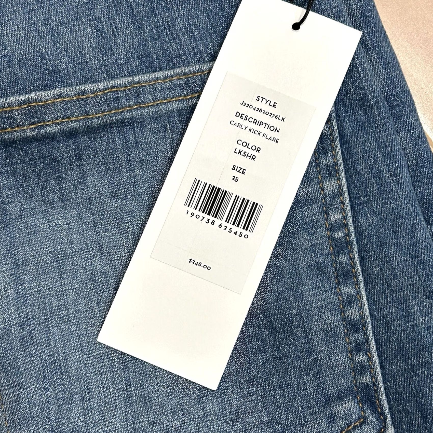 Veronica Beard Veronica Beard Carly Kick Flare High Rise Denim Blue Jeans Lakeshore 25x26 Womens Size 42" / US 20 - 2 Thumbnail