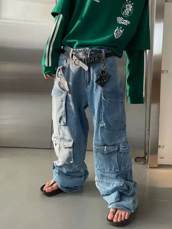 Japanese Brand Retro punk denim pants Size US 32 / EU 48 - 2 Thumbnail
