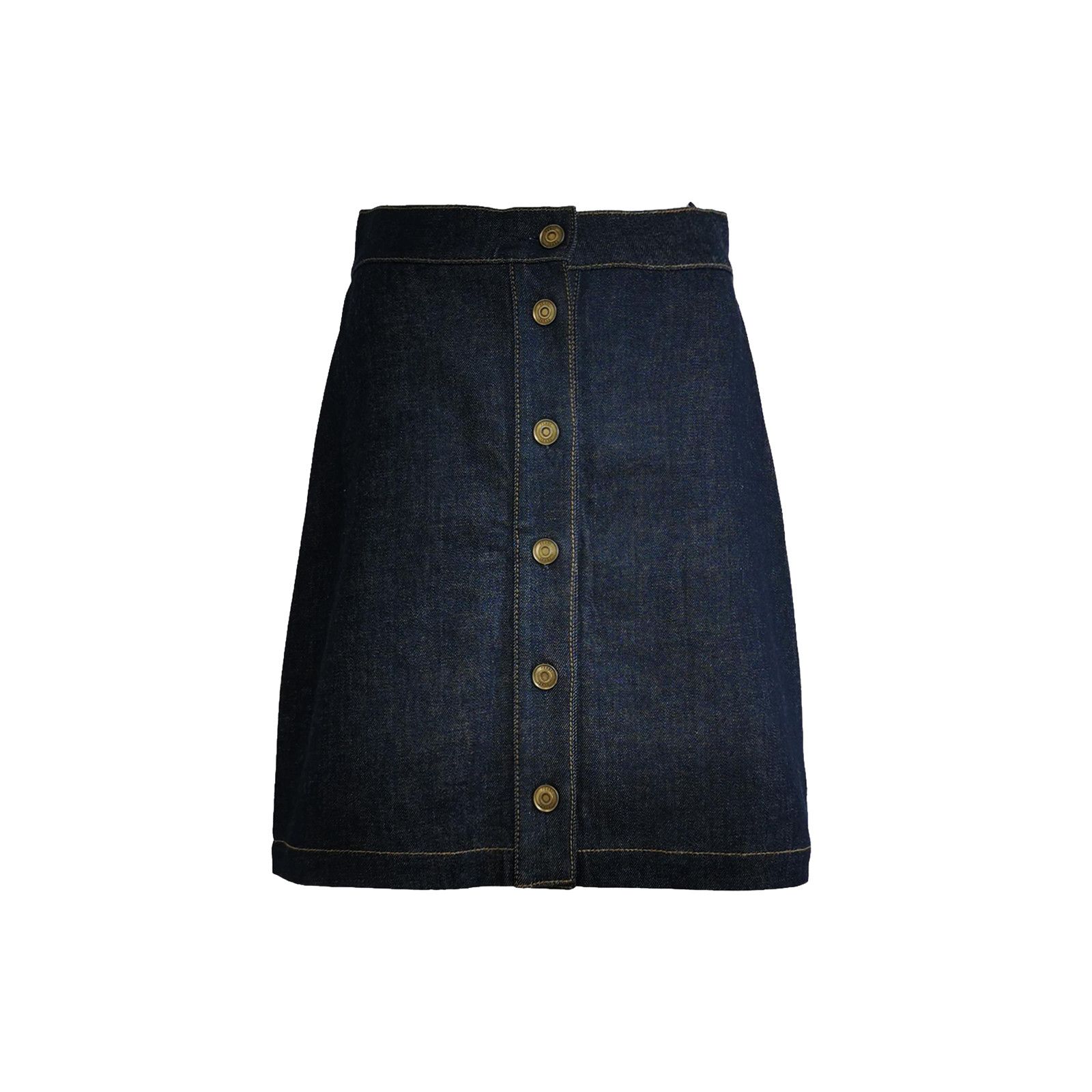 Fendi Fendi Button Front Denim Skirt Size 4 Size 27" / US 4 / IT 40 - 1 Thumbnail