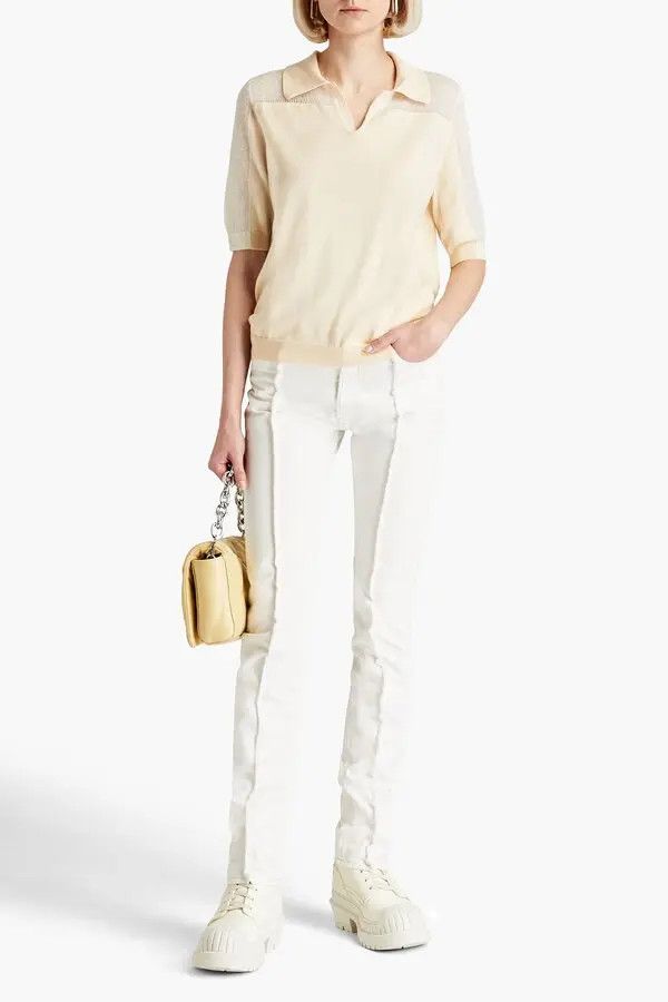Maison Margiela o1y0625 Denim Pant in White Size 28" / US 6 / IT 42 - 2 Thumbnail