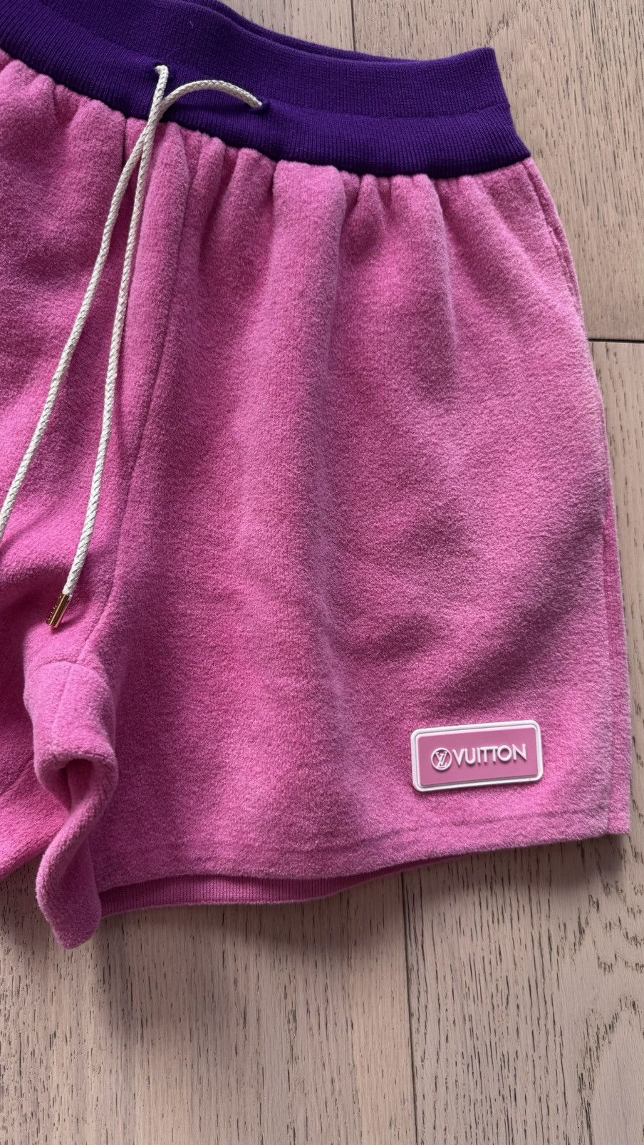 Louis Vuitton Louis Vuitton Terry Knit Drawstring Shorts – Pink / Purple Size 24" / US 00 / IT 34 - 3 Thumbnail