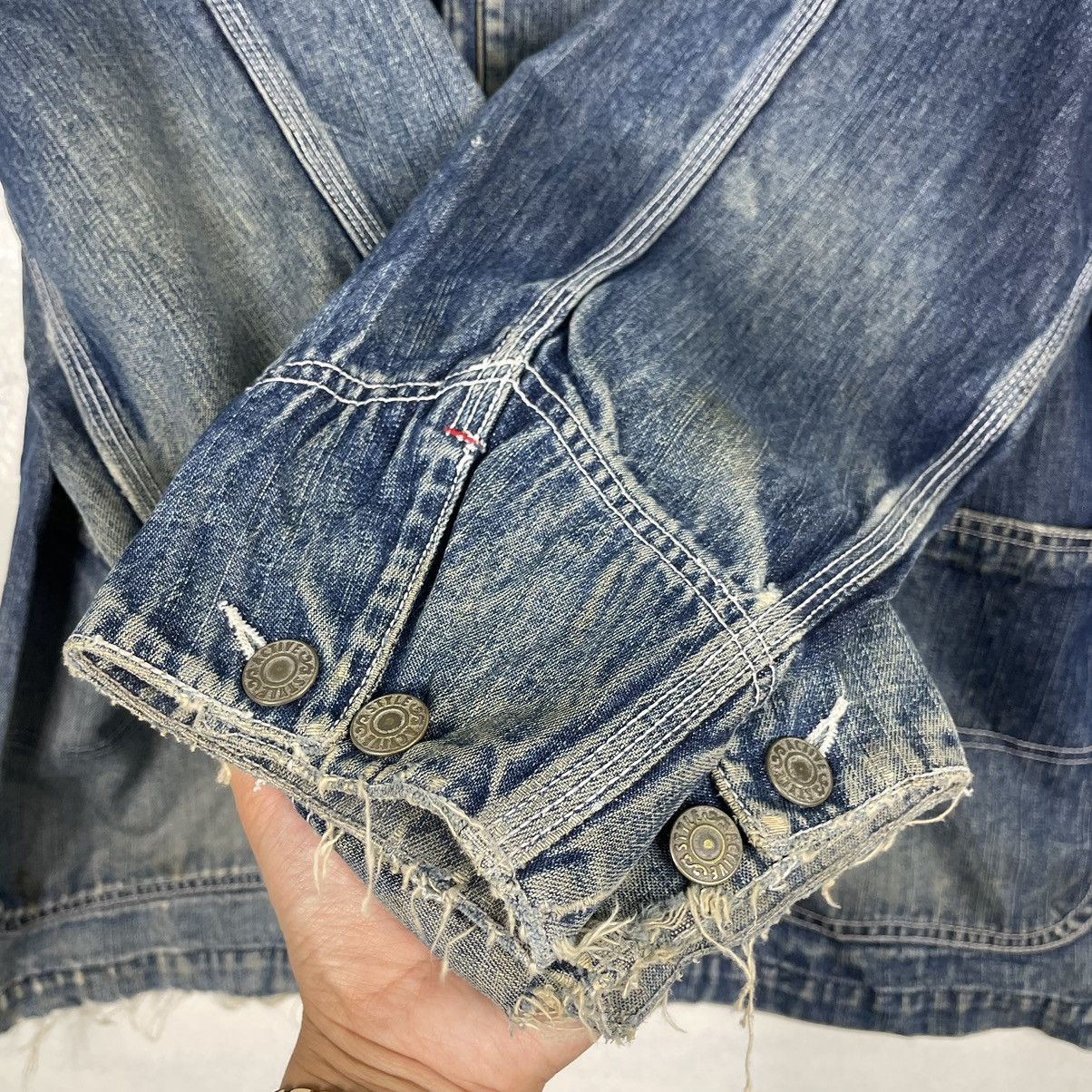 Japanese Brand × The Workers Club 💥80s WEST WIN DENIM CHORE WORKER JEAN JACKET Size US L / EU 52-54 / 3 - 7 Thumbnail