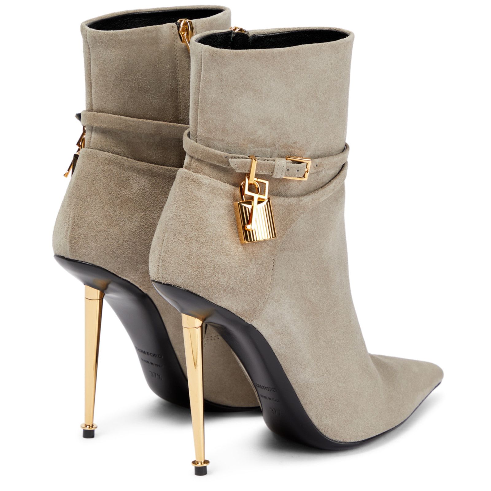 Tom Ford Padlock 105mm Suede Ankle Strap Pointed Toe Heel Bootie 41 Size US 11 / IT 41 - 8 Thumbnail