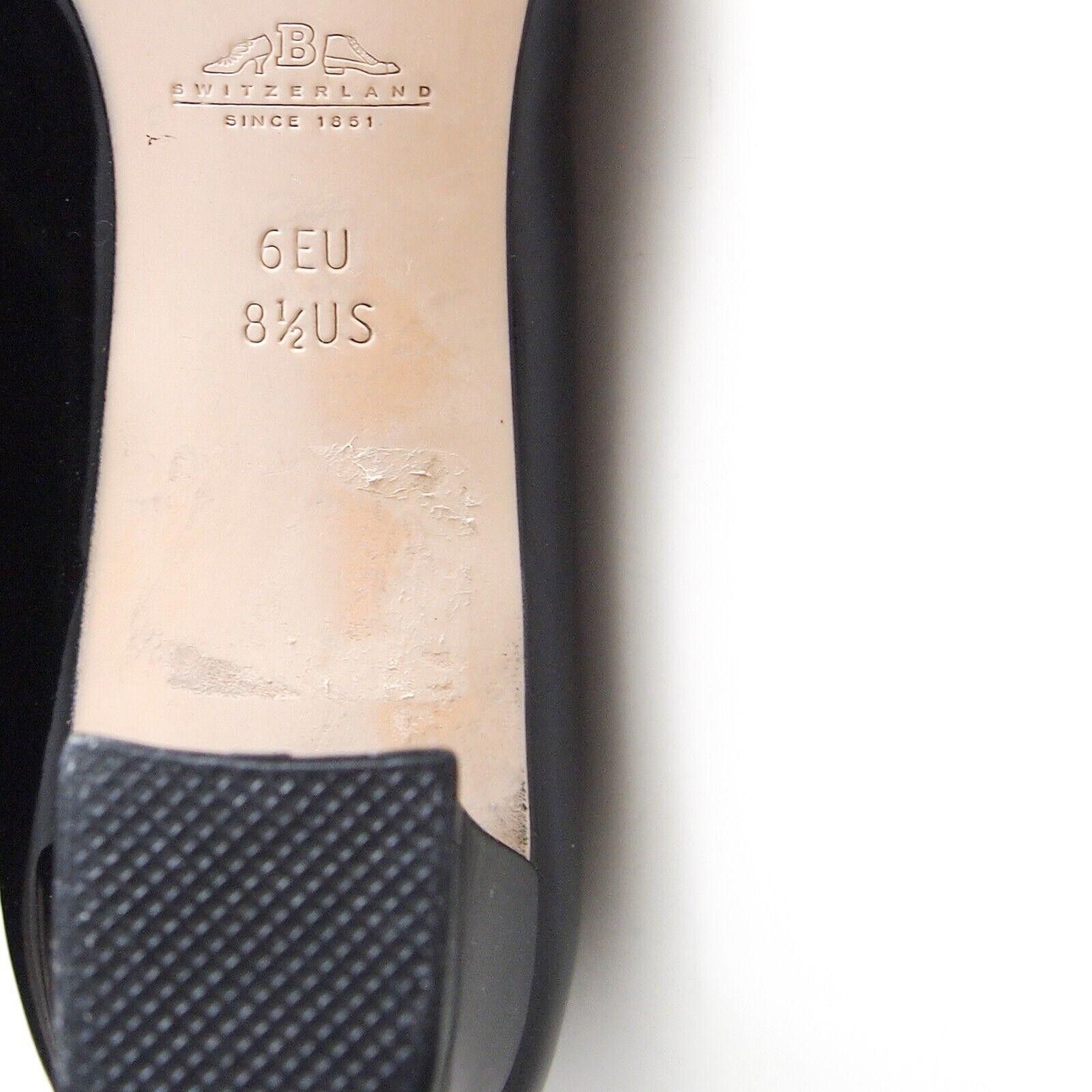 Bally Bally Mid Heel Pumps Black Leather Size US 8.5 EU 39 Size US 8.5 / IT 38.5 - 8 Thumbnail