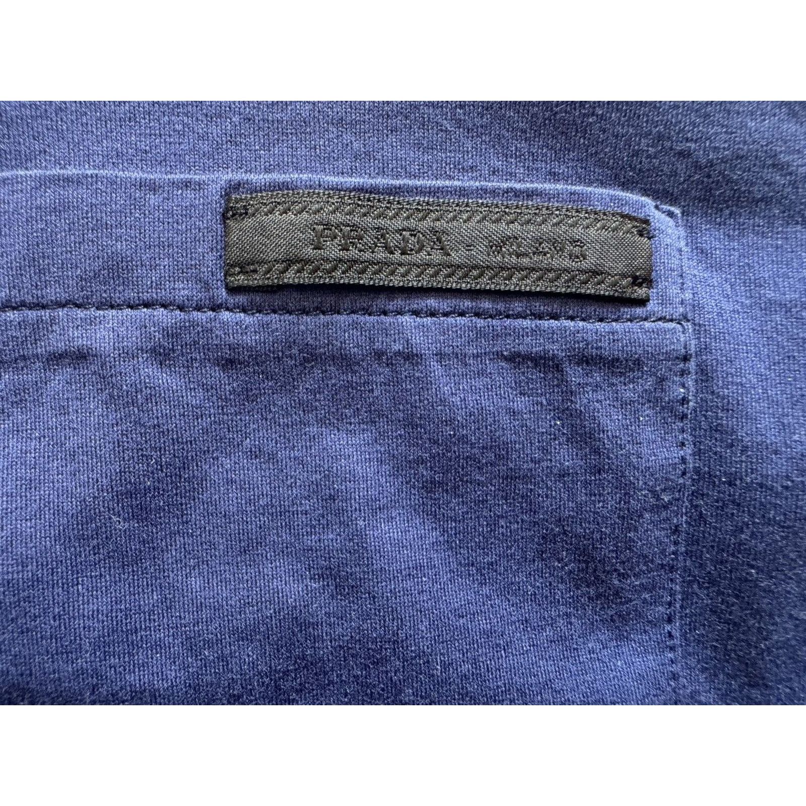 Prada Prada Milan 1999 Archive Chest Mini Text Logo Tee Size US L / EU 52-54 / 3 - 3 Thumbnail