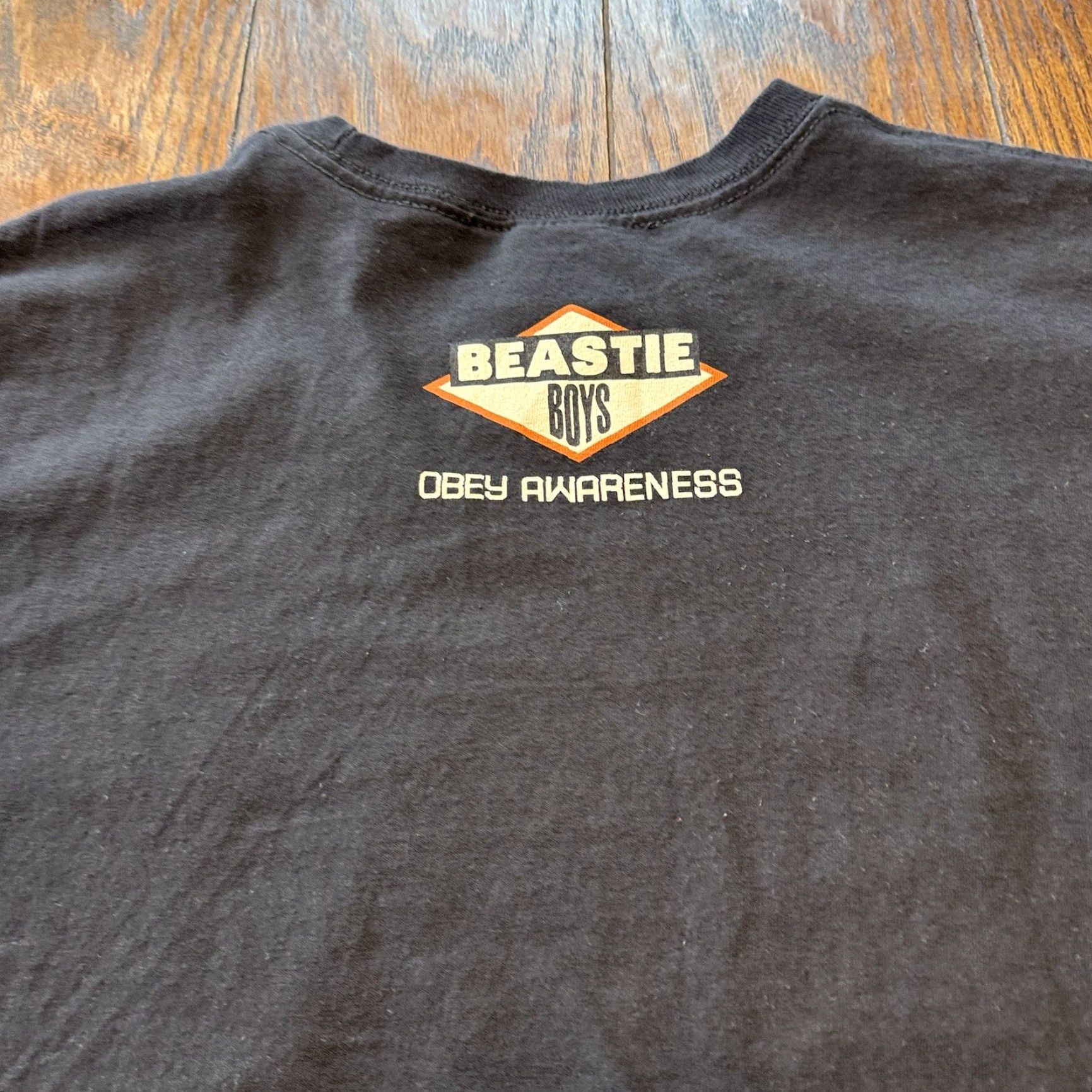 Obey VINTAGE Obey Beastie Boys Posse In Effect RIP MCA Medium Black T Shirt Rap Rock Logo Size US M / EU 48-50 / 2 - 6 Thumbnail