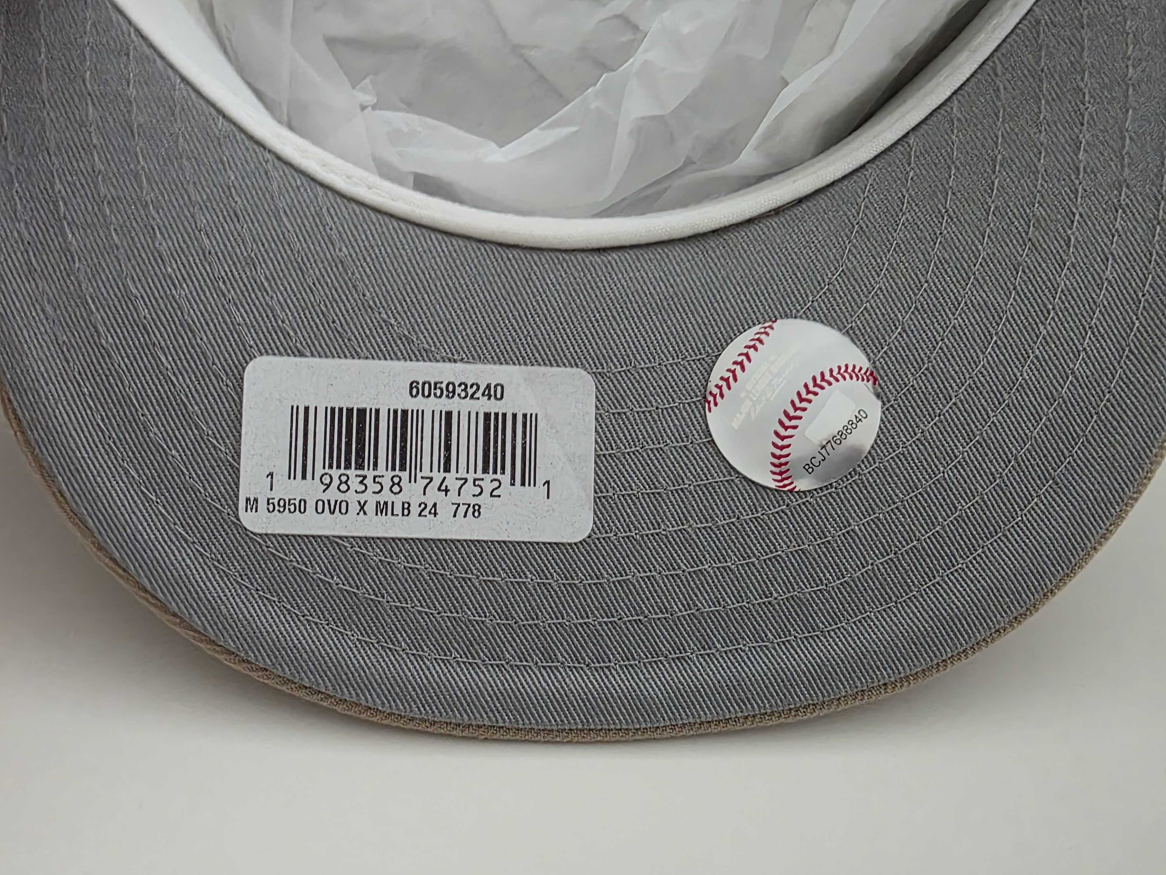 New Era OVO x MLB LA Dodgers New Era Hat - Tan - 7 7/8 (NWT) Size ONE SIZE - 7 Thumbnail