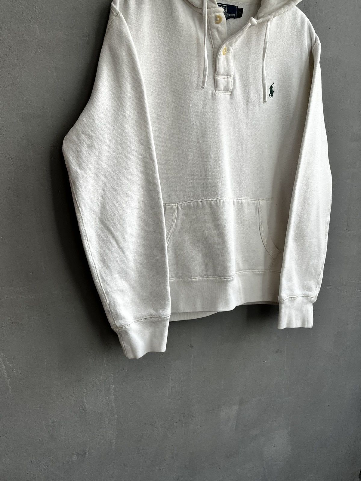 Polo Ralph Lauren × Ralph Lauren × Vintage White Ralph Lauren hoodie vintage size L Size US L / EU 52-54 / 3 - 6 Thumbnail