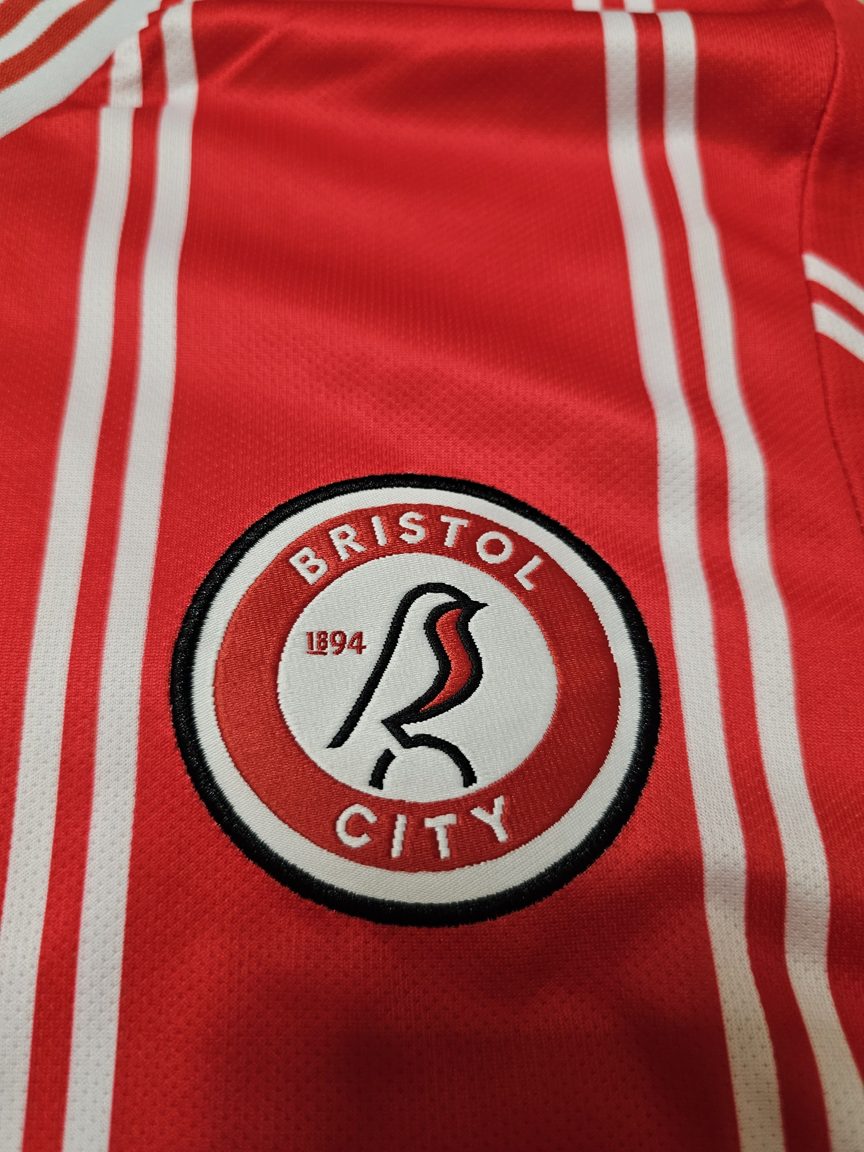 Other BRISTOL CITY 2023 2024 HOME FOOTBALL SHIRT SOCCER JERSEY Size US L / EU 52-54 / 3 - 4 Thumbnail
