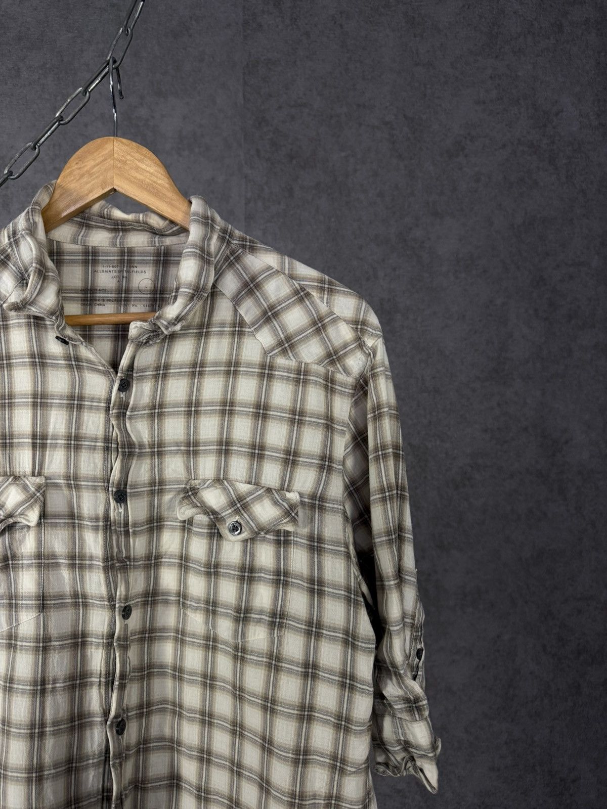 Allsaints × Designer × Vintage Allsaints vintage designer shirt Size US L / EU 52-54 / 3 - 2 Thumbnail